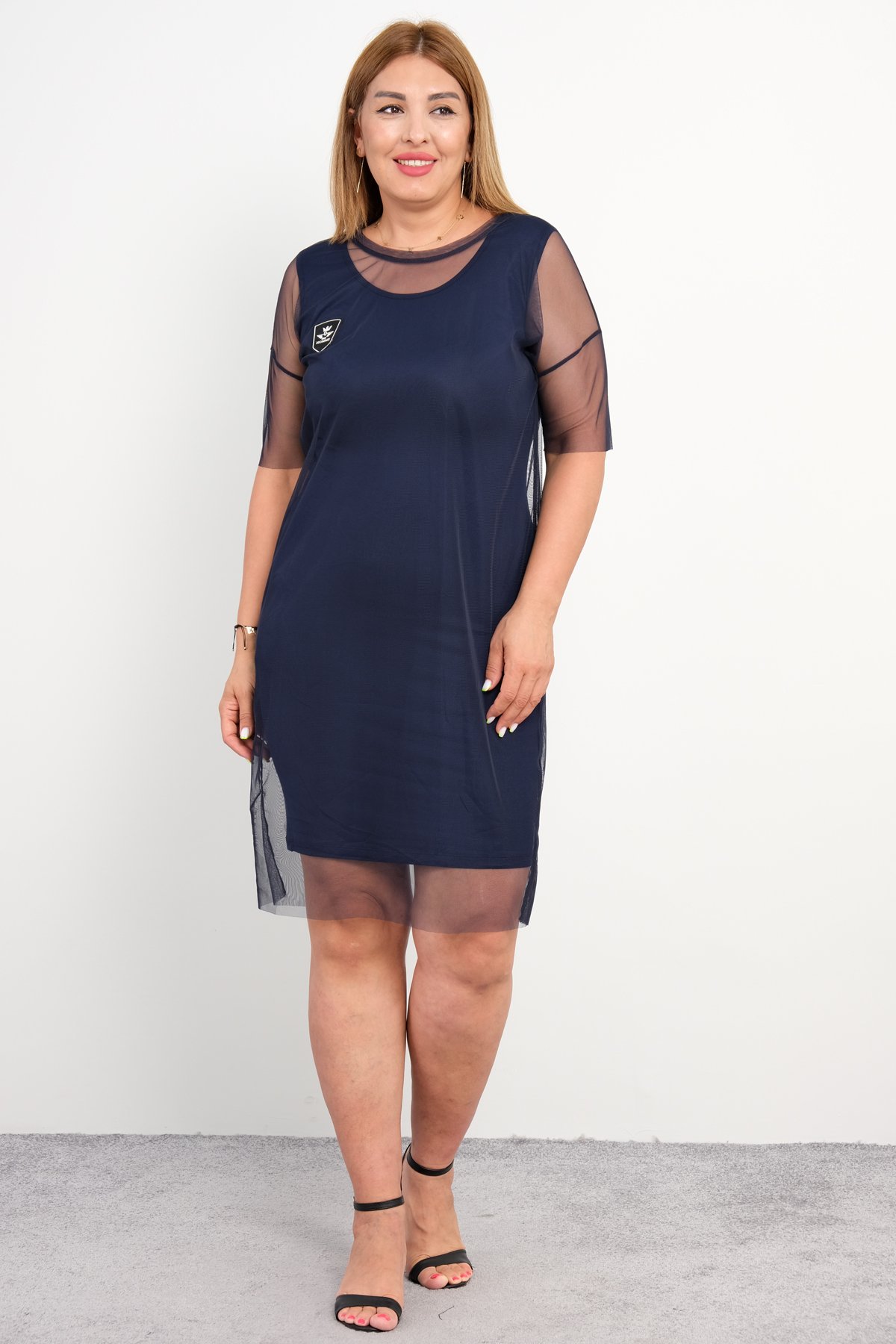 Casual Long Dresses-Dark Blue