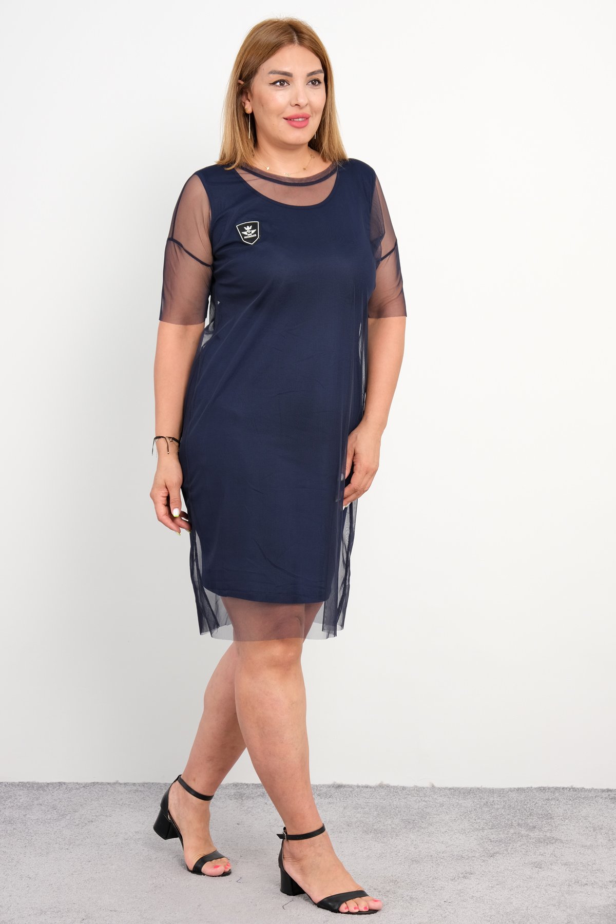 Casual Long Dresses-Dark Blue
