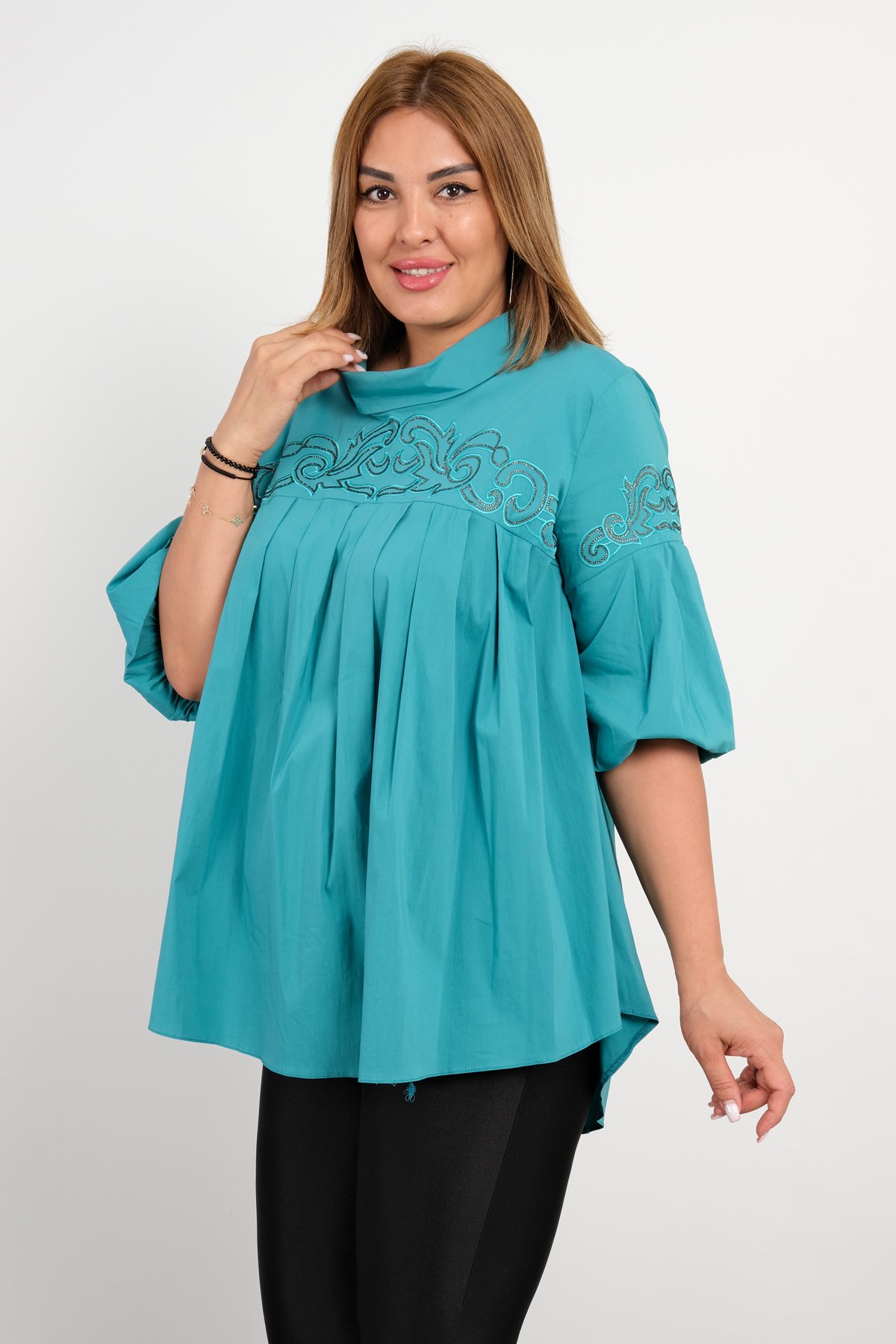 Blouses-Turquoise