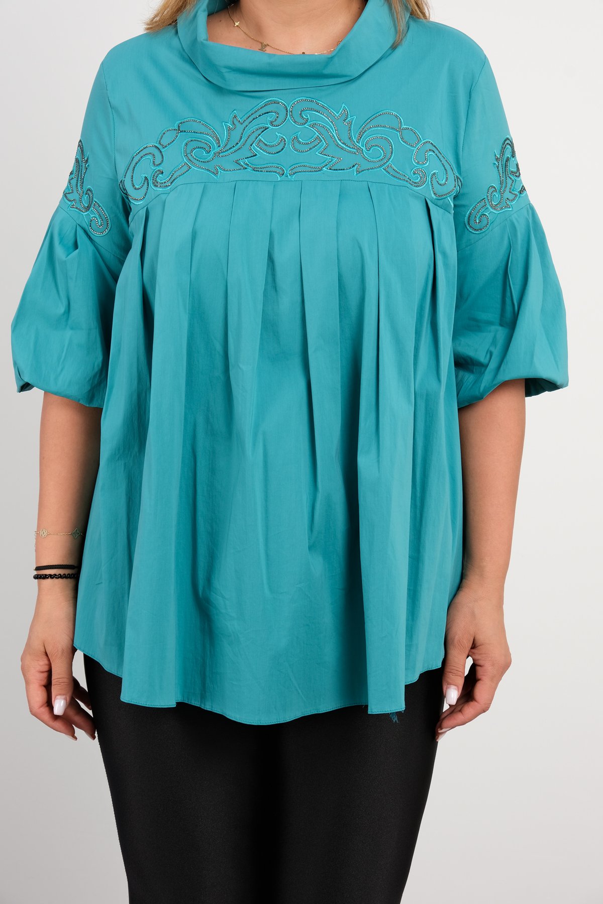 Blouses-Turquoise