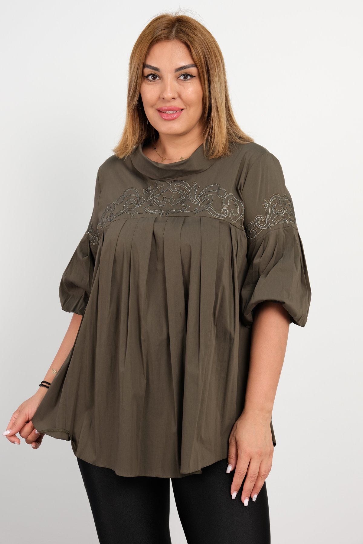 Blouses-Khaki