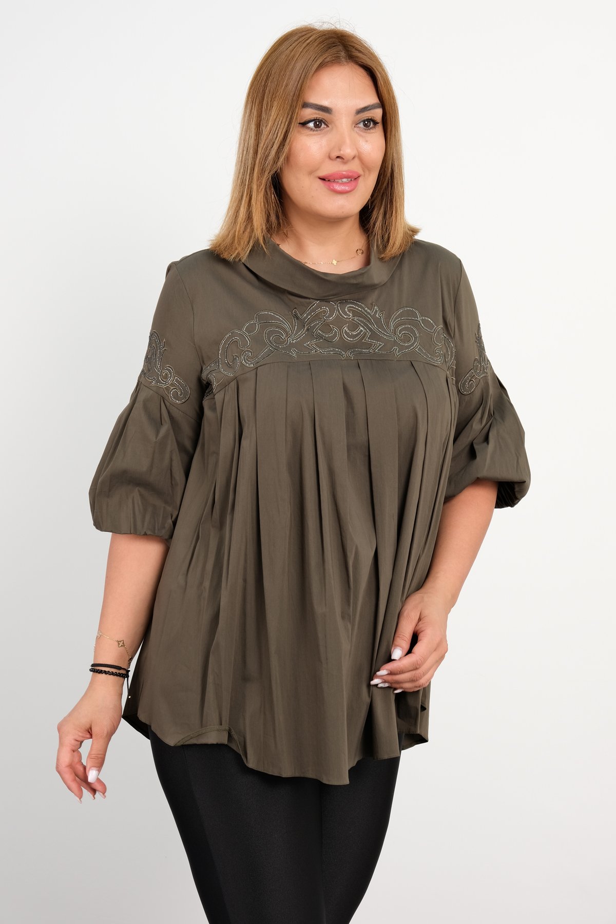 Blouses-Khaki