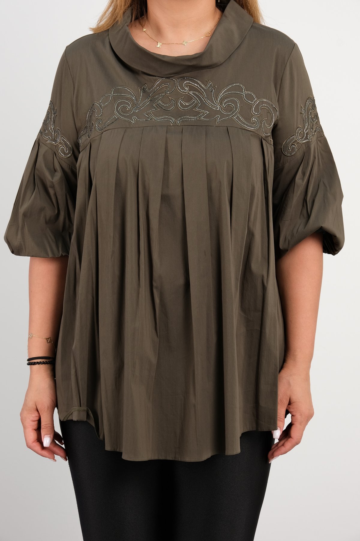 Blouses-Khaki