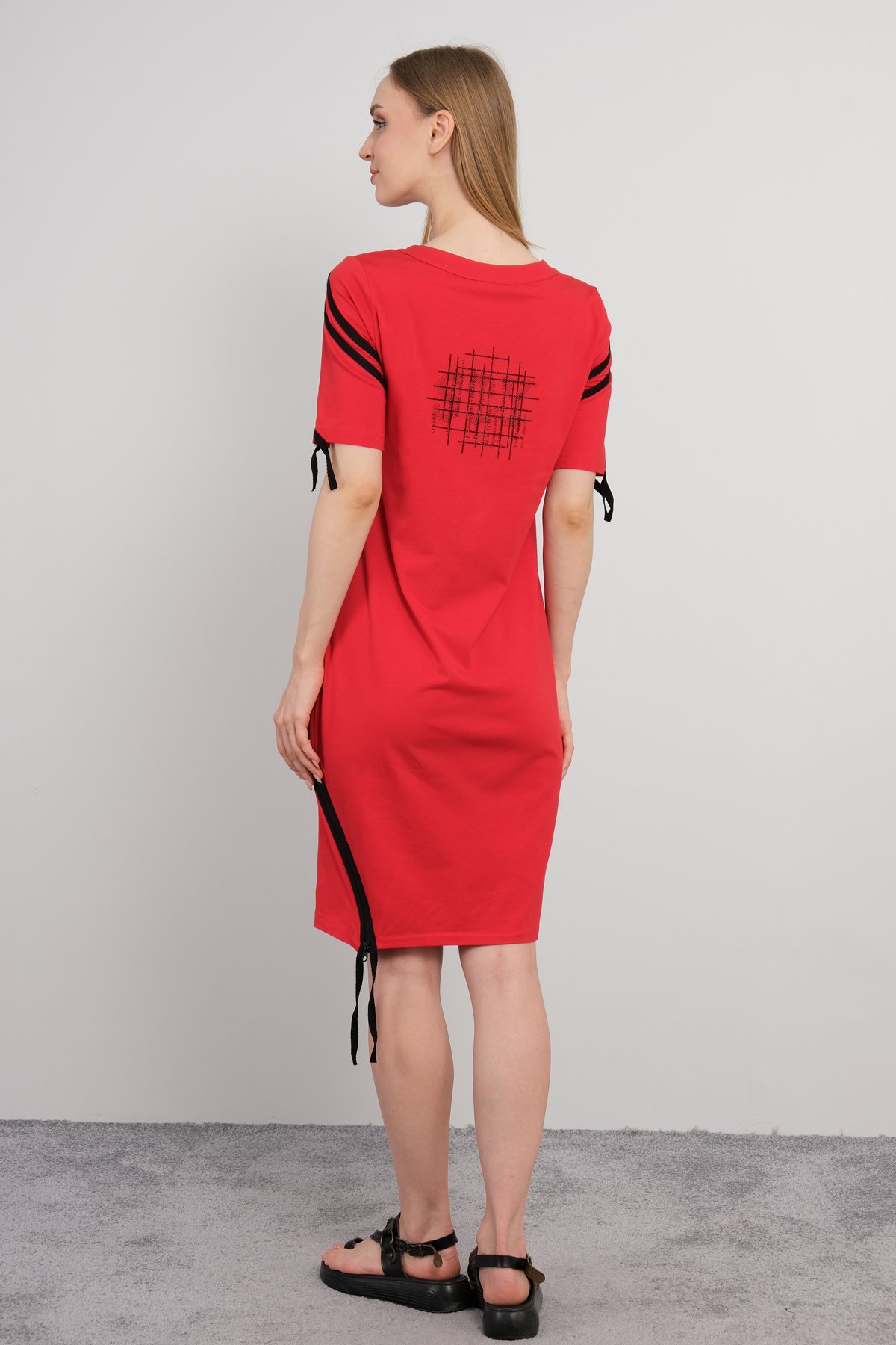 Casual Dresses-Red
