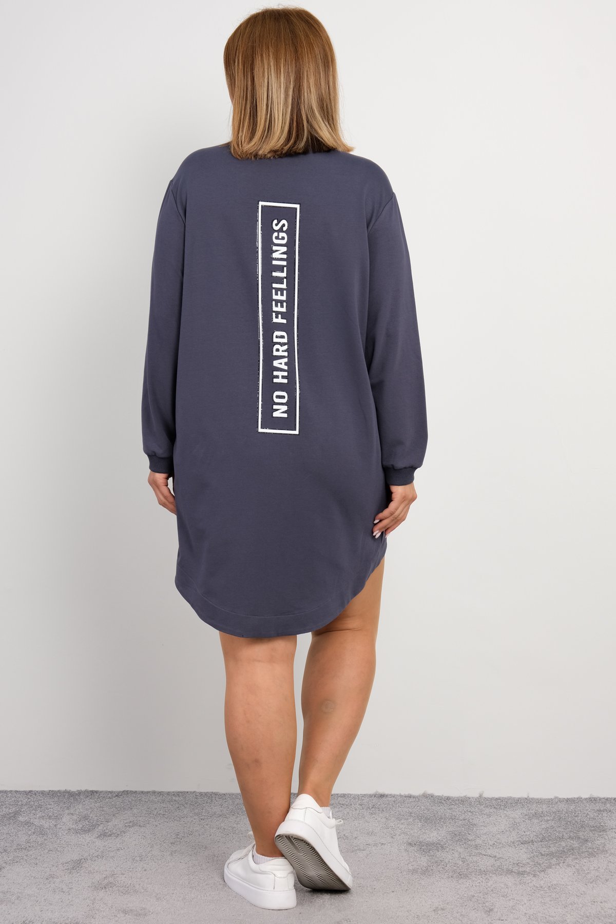 Casual Short Dresses-Grey