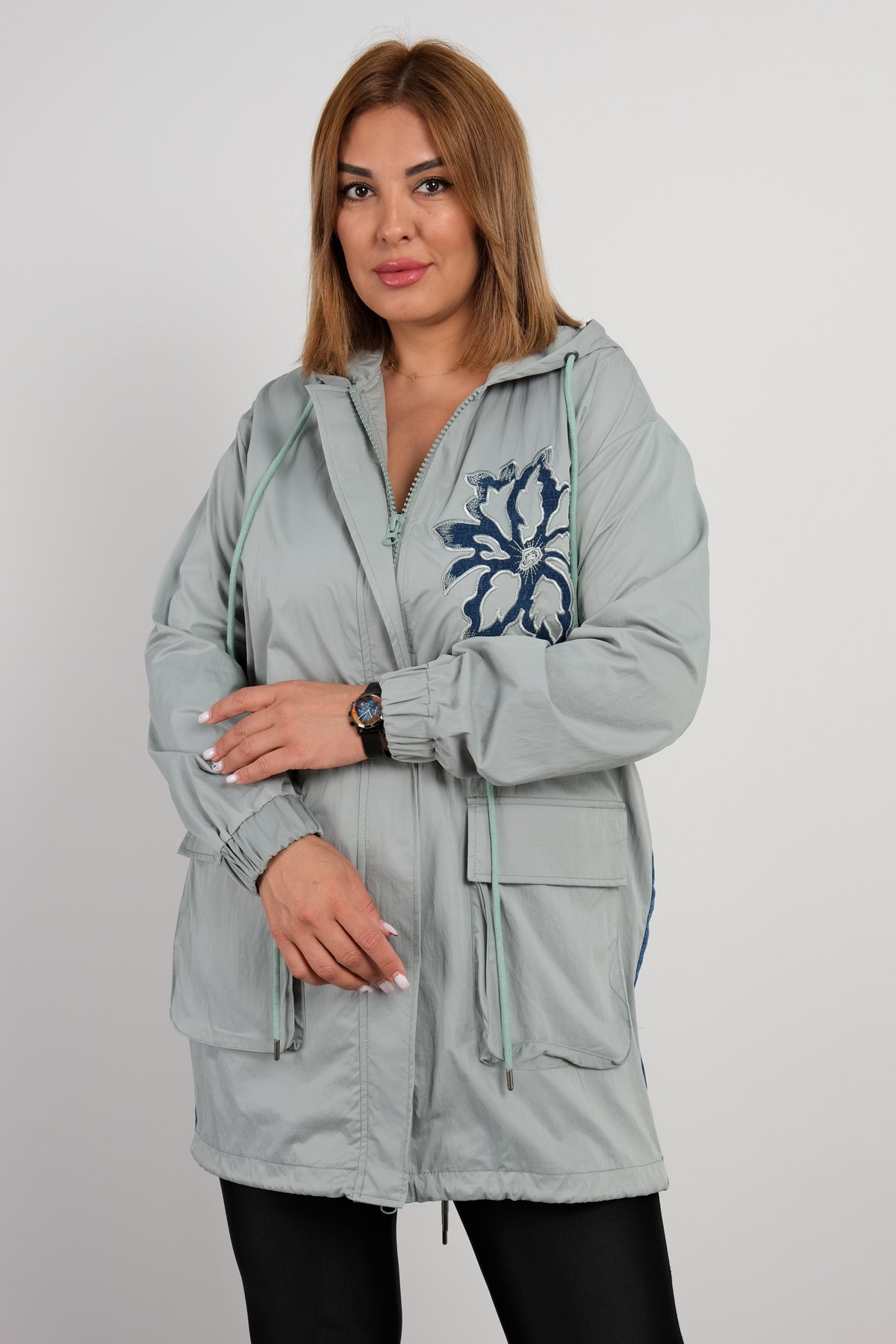 Trench Coats-Light green