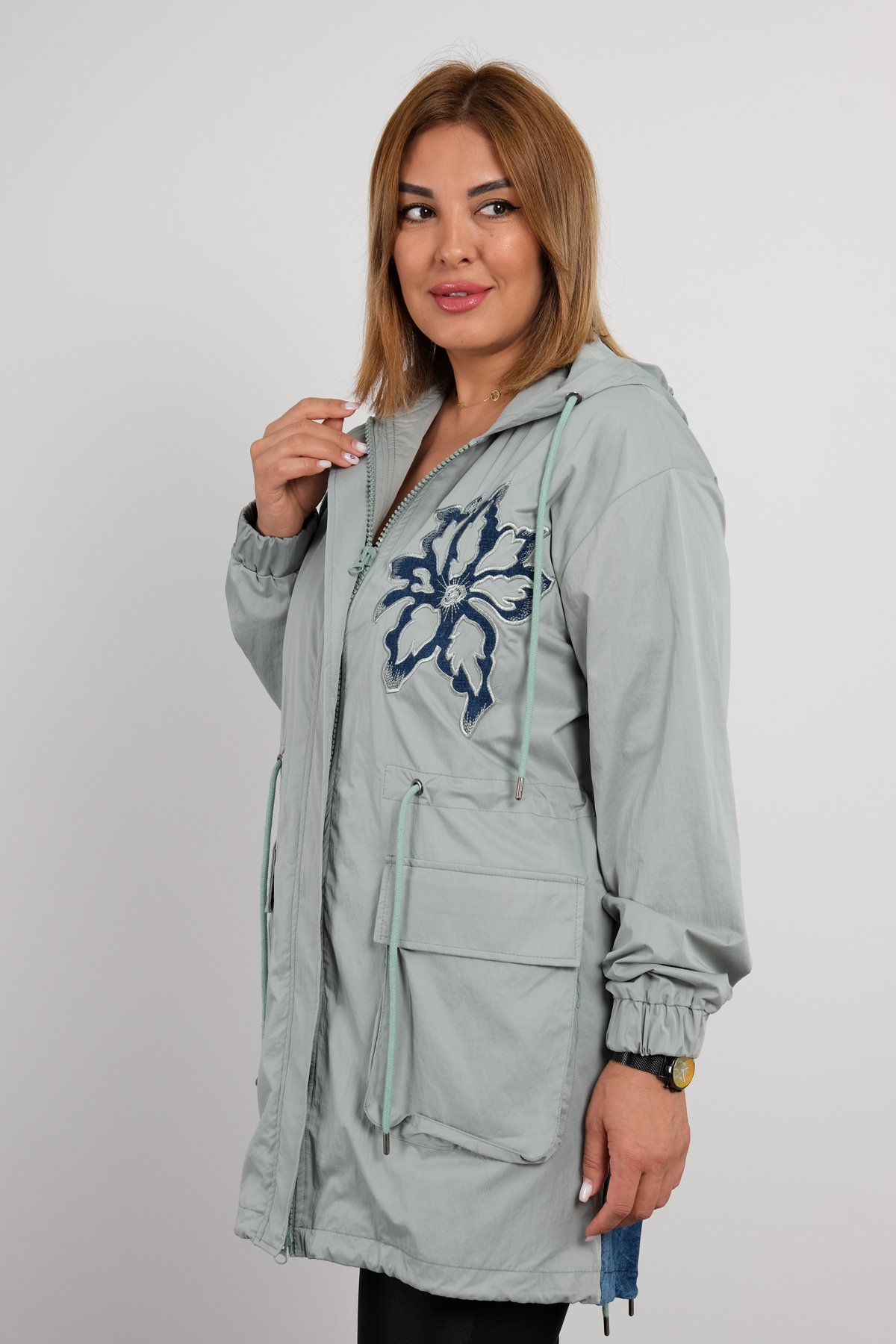 Trench Coats-Light green