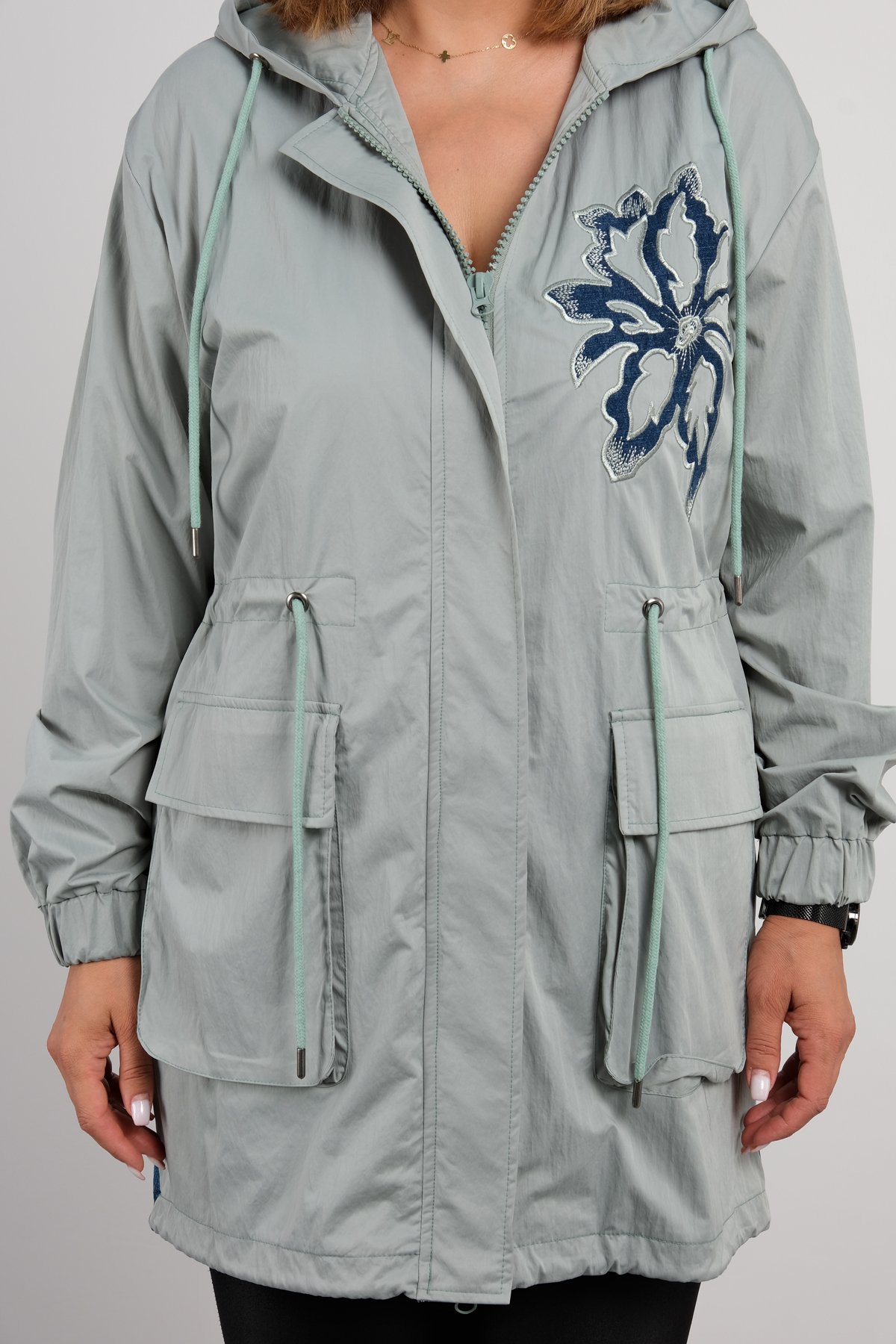 Trench Coats-Light green