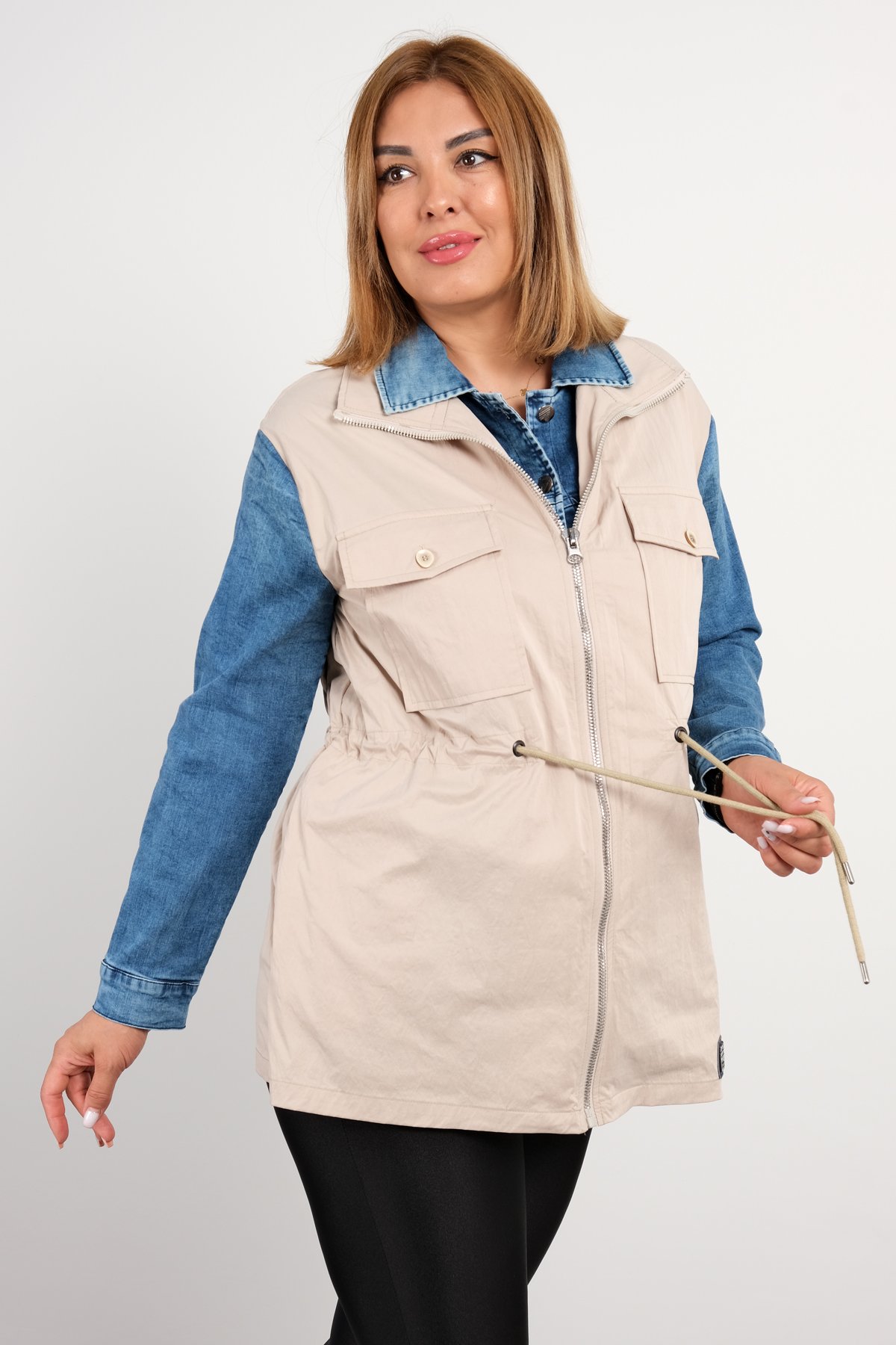 Trench Coats-Blue
