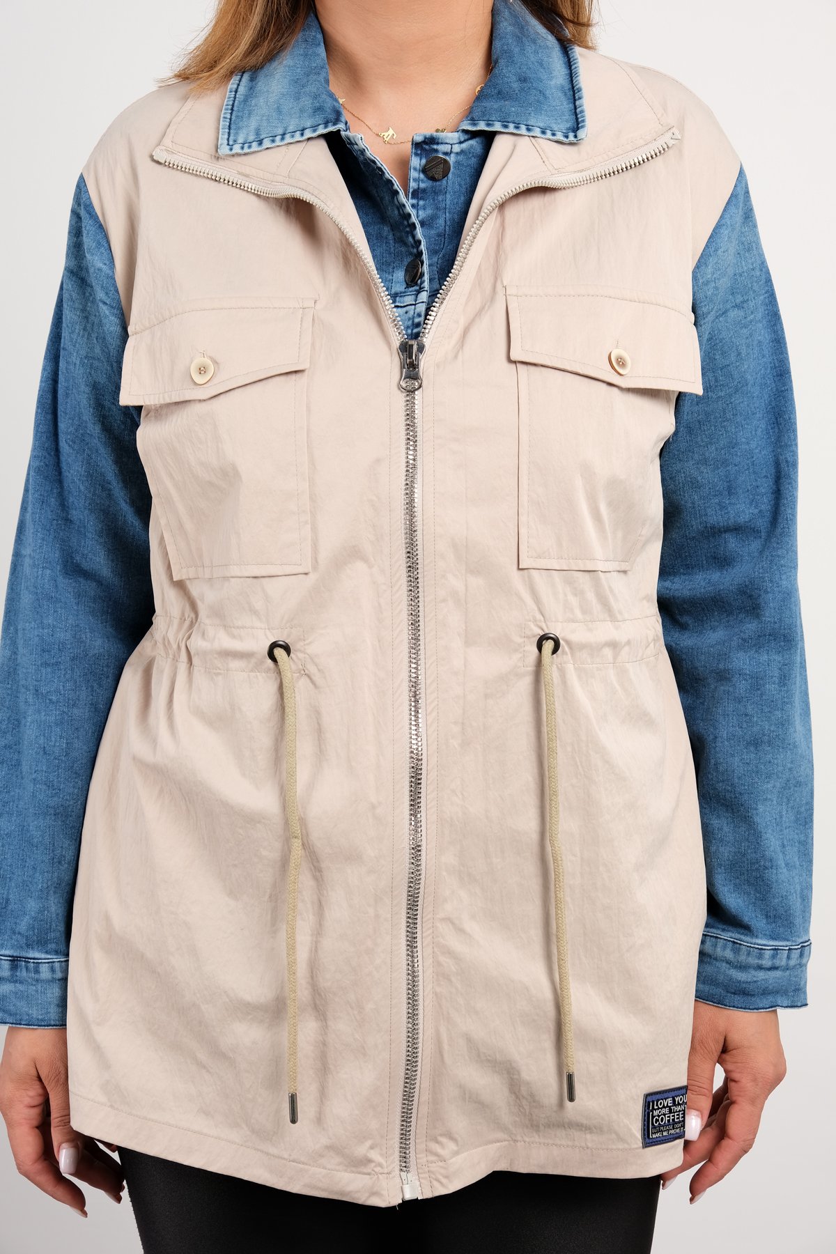 Trench Coats-Blue