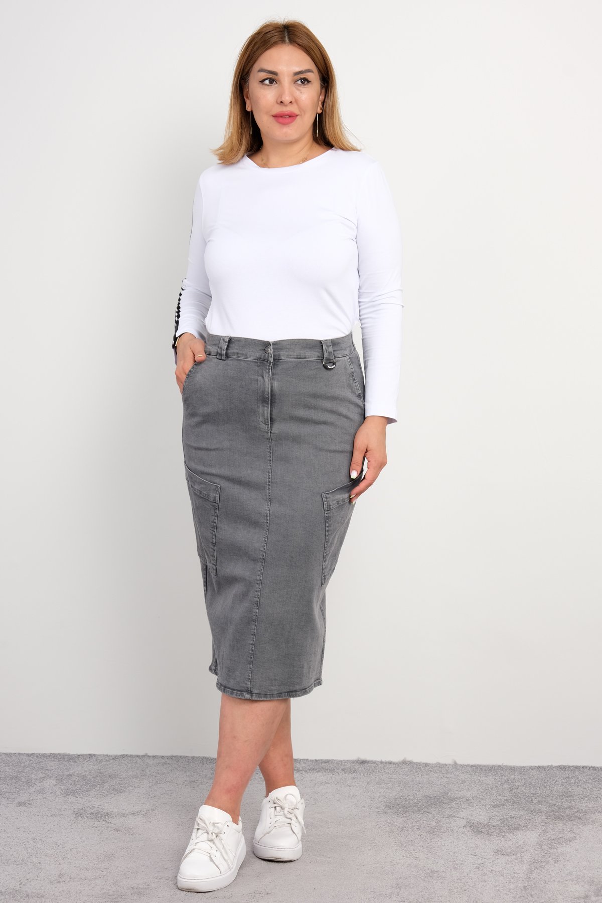 Long Skirts-Grey