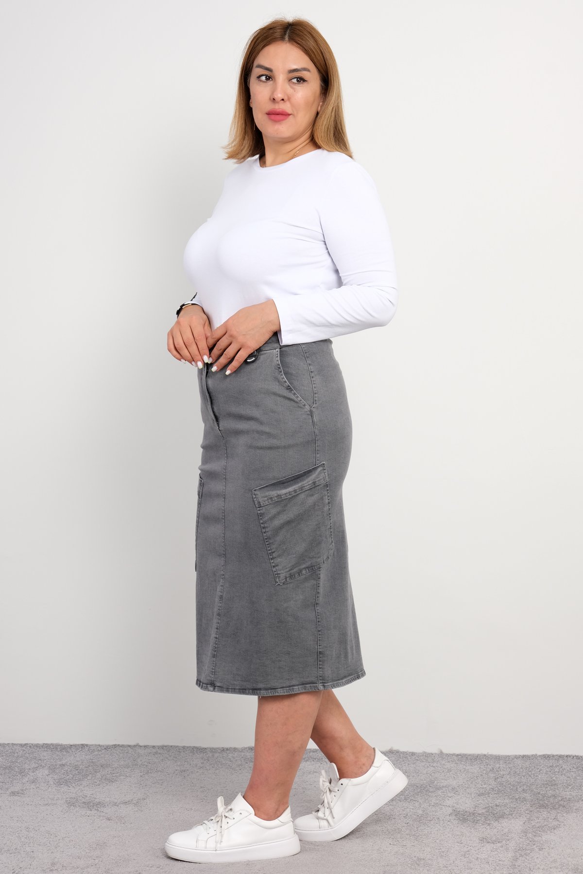 Long Skirts-Grey
