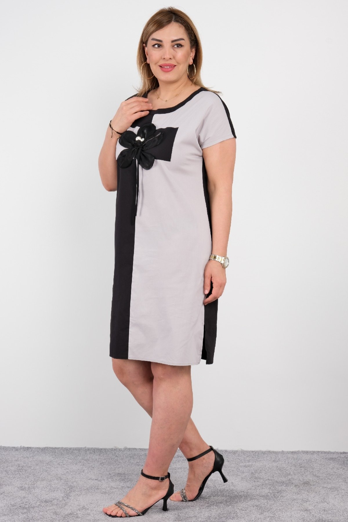 Casual Dresses-Grey