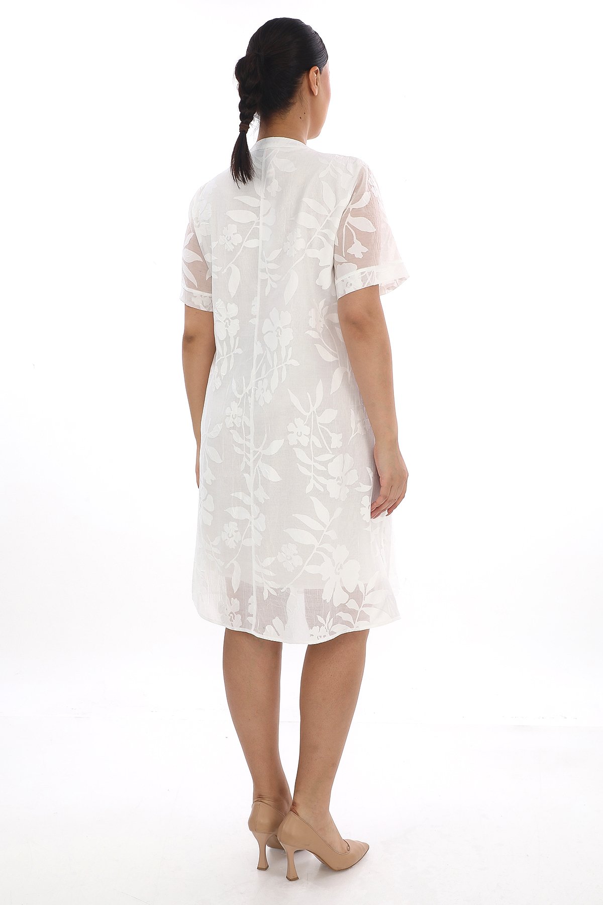 Plus Size Dress-White