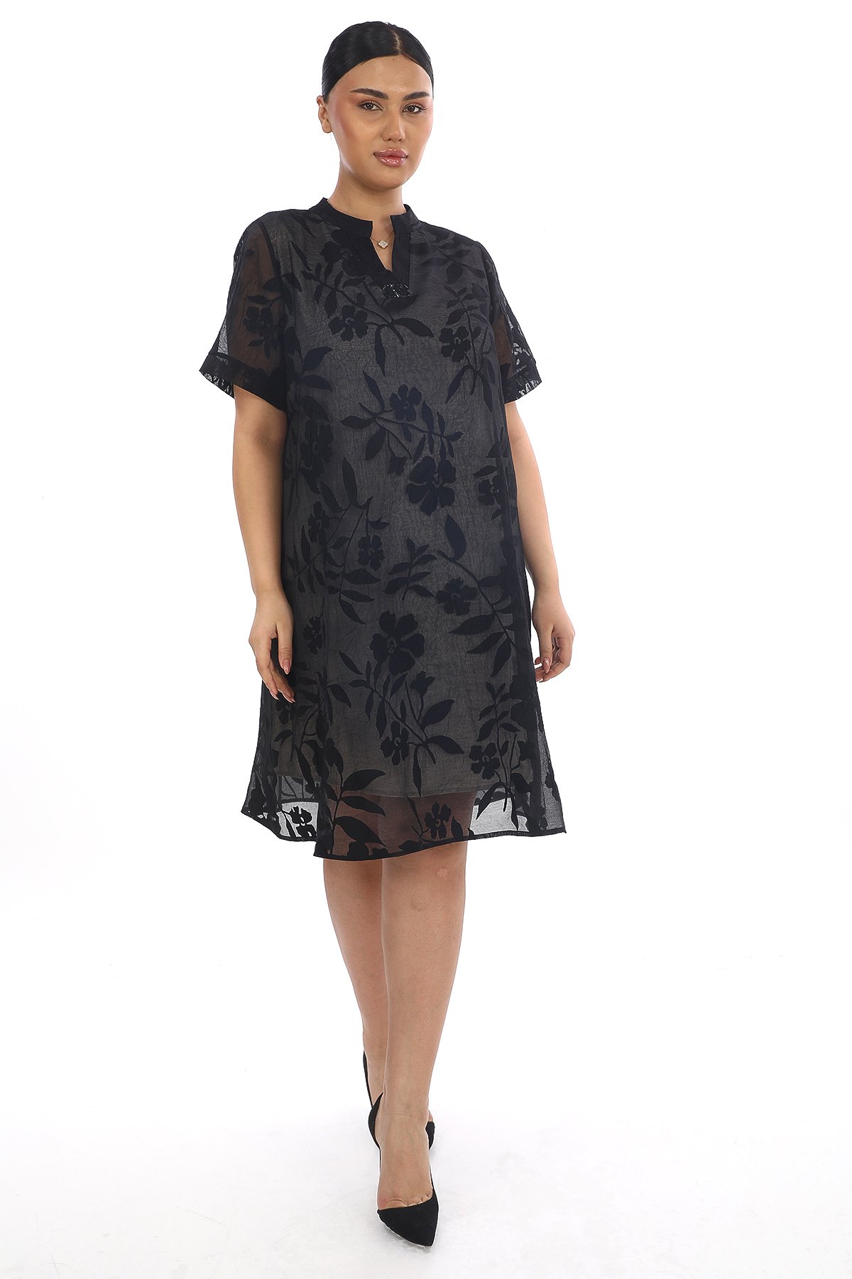 Plus Size Dress-Black