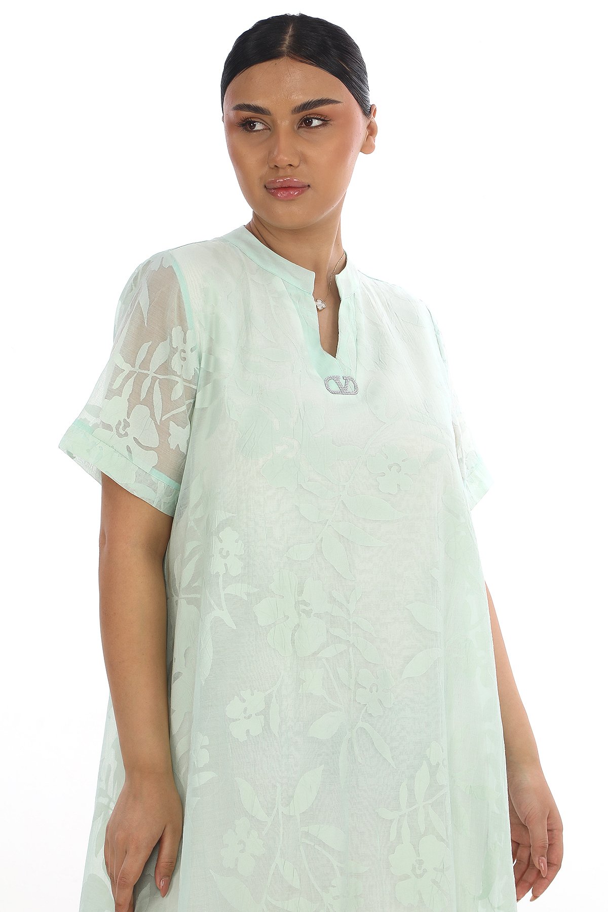 Plus Size Dress-Green