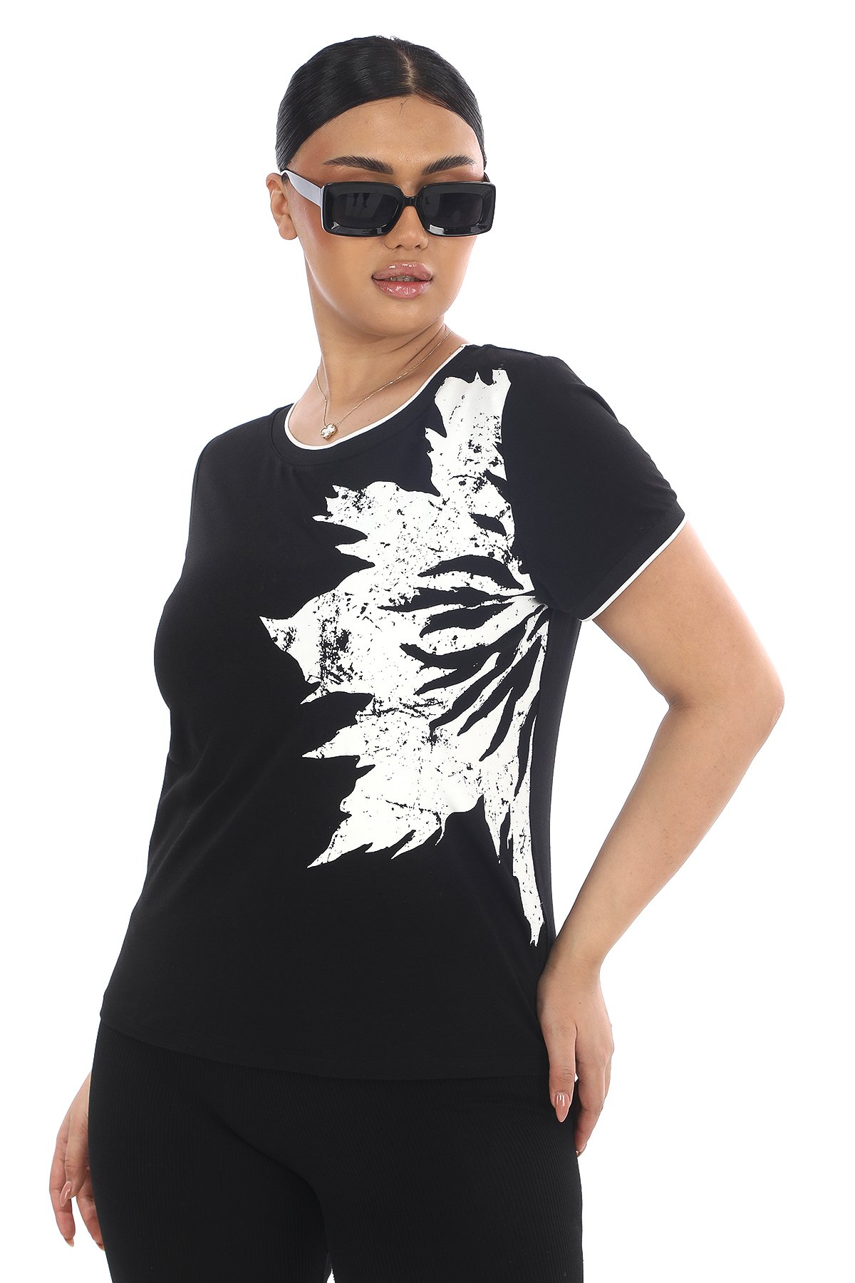 Plus Size Blouse-Black