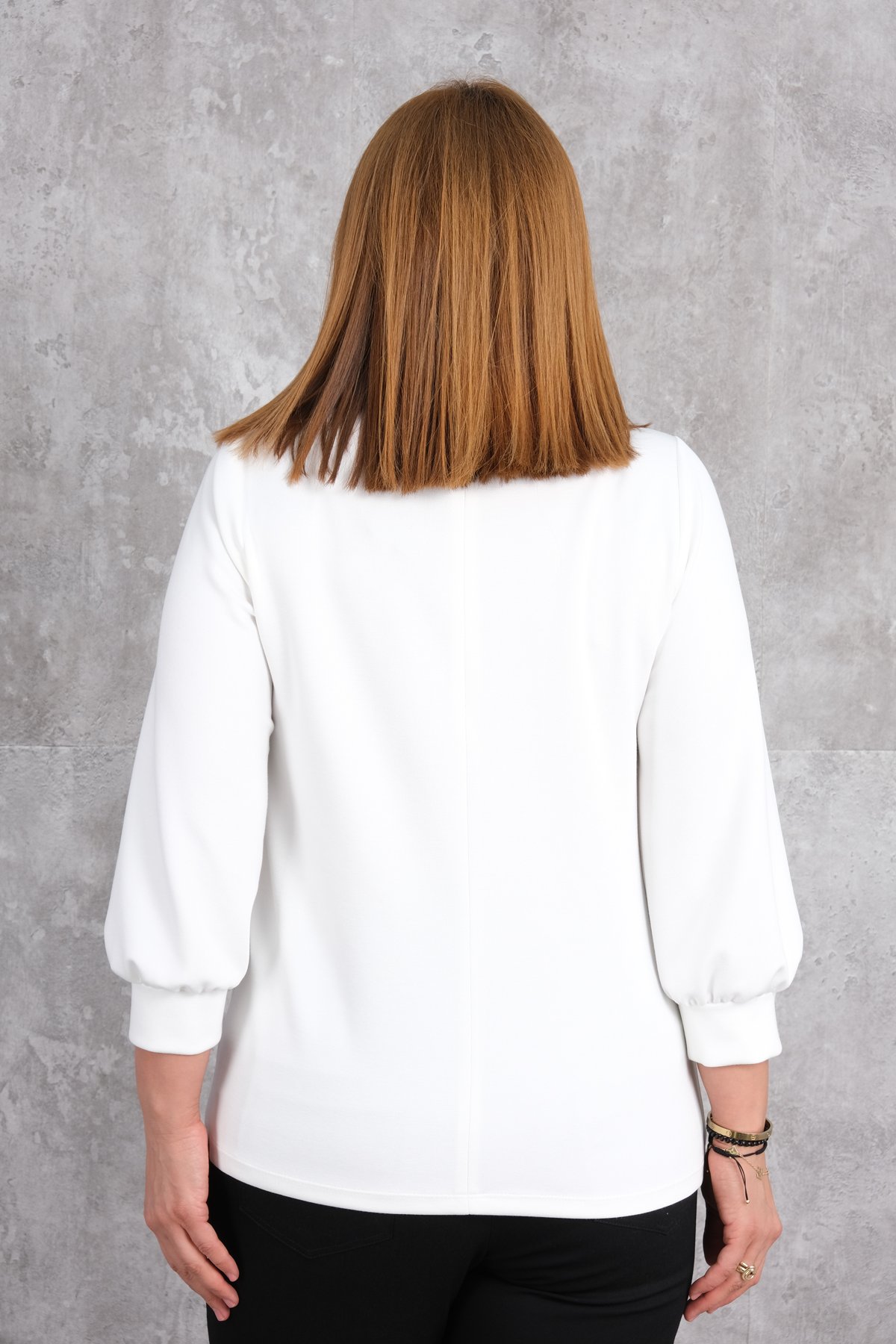 Plus Size Blouse-White