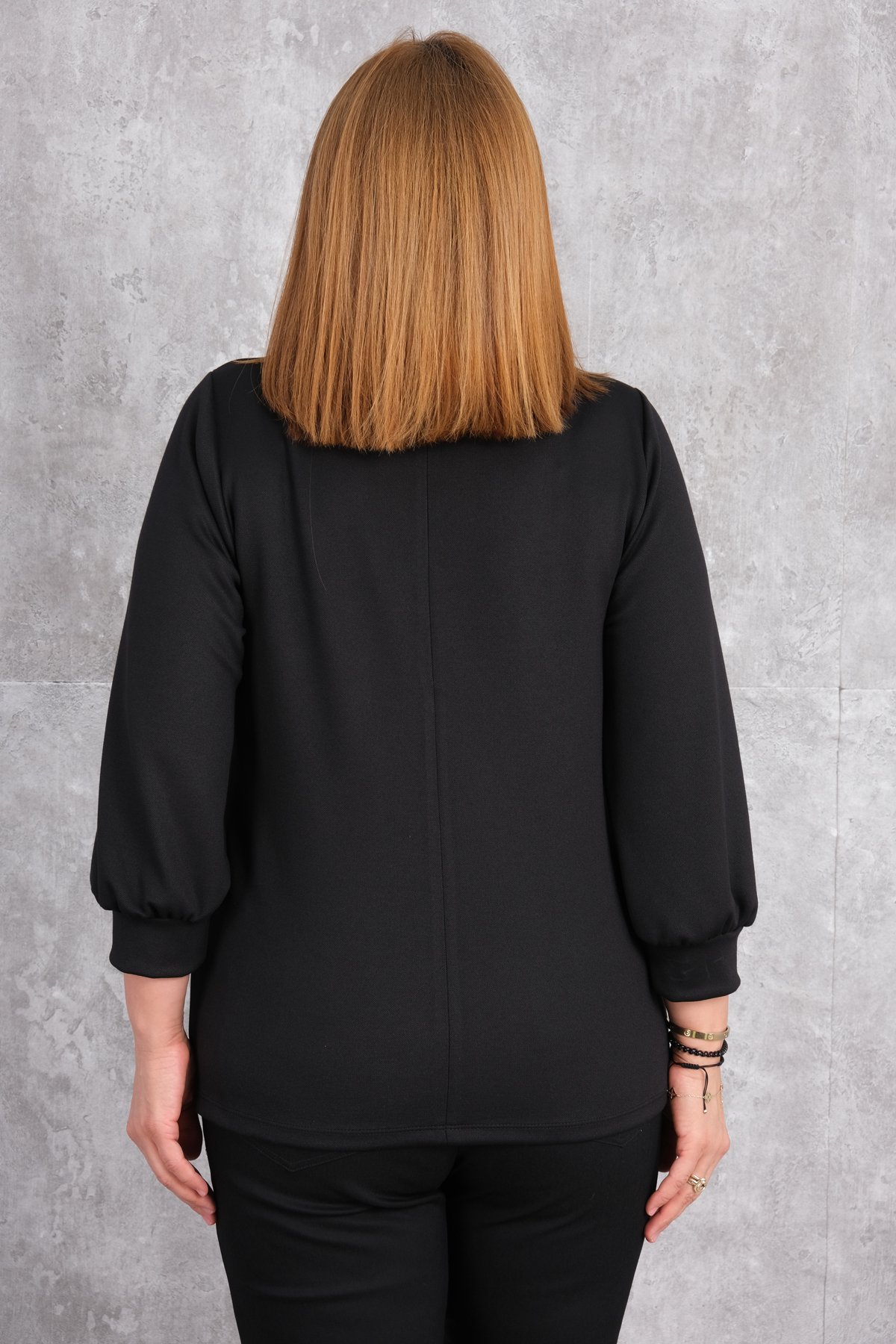 Plus Size Blouse-Black