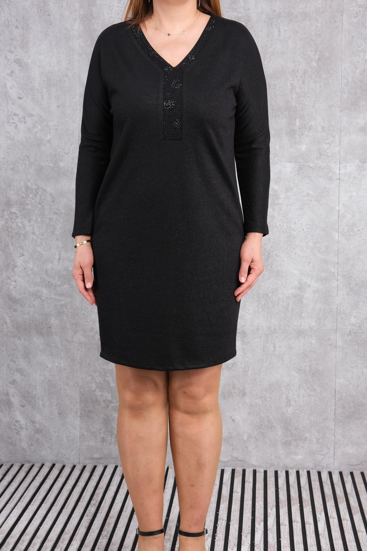 Plus Size Dress-Black