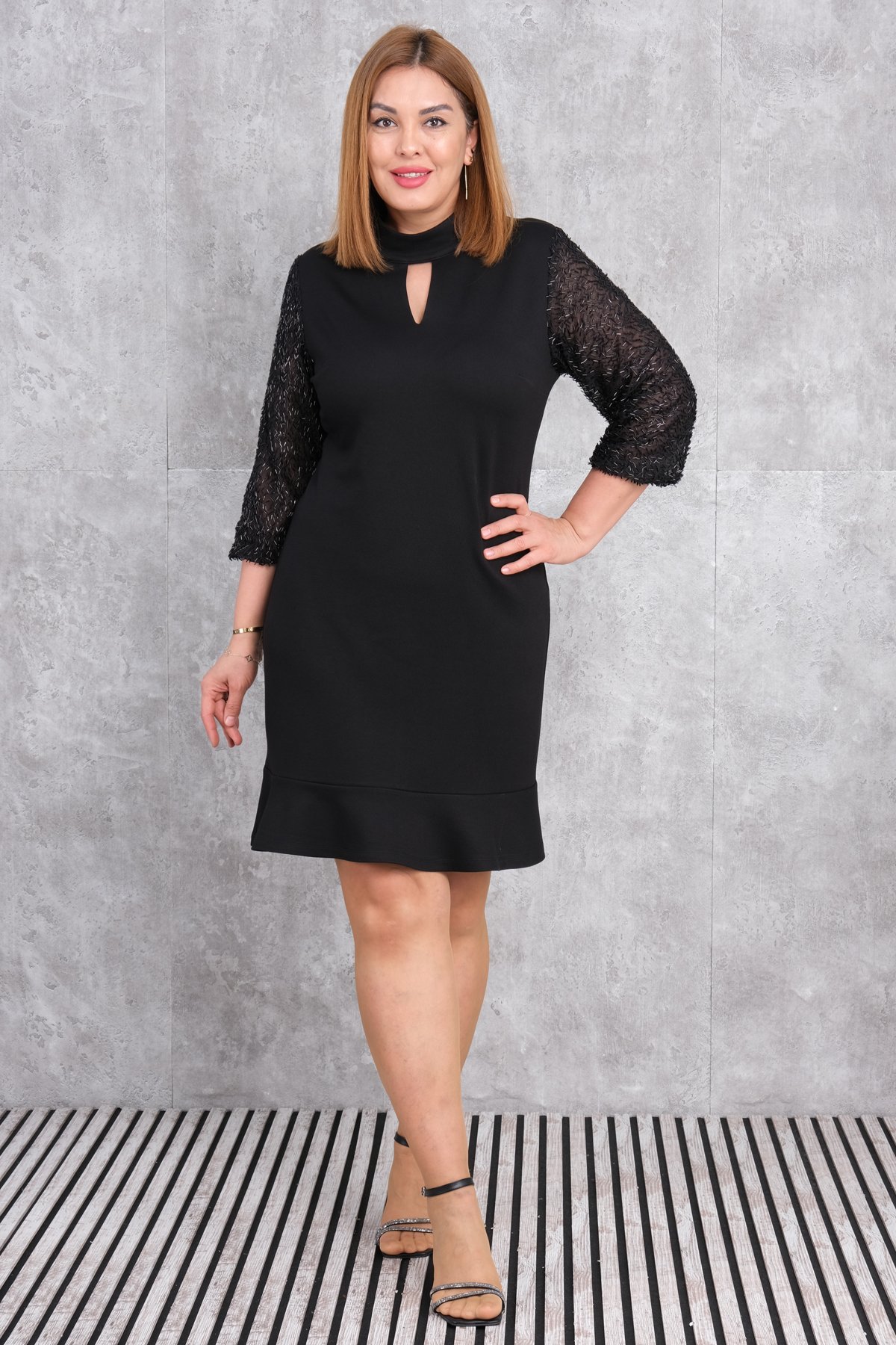 Plus Size Dress-Black