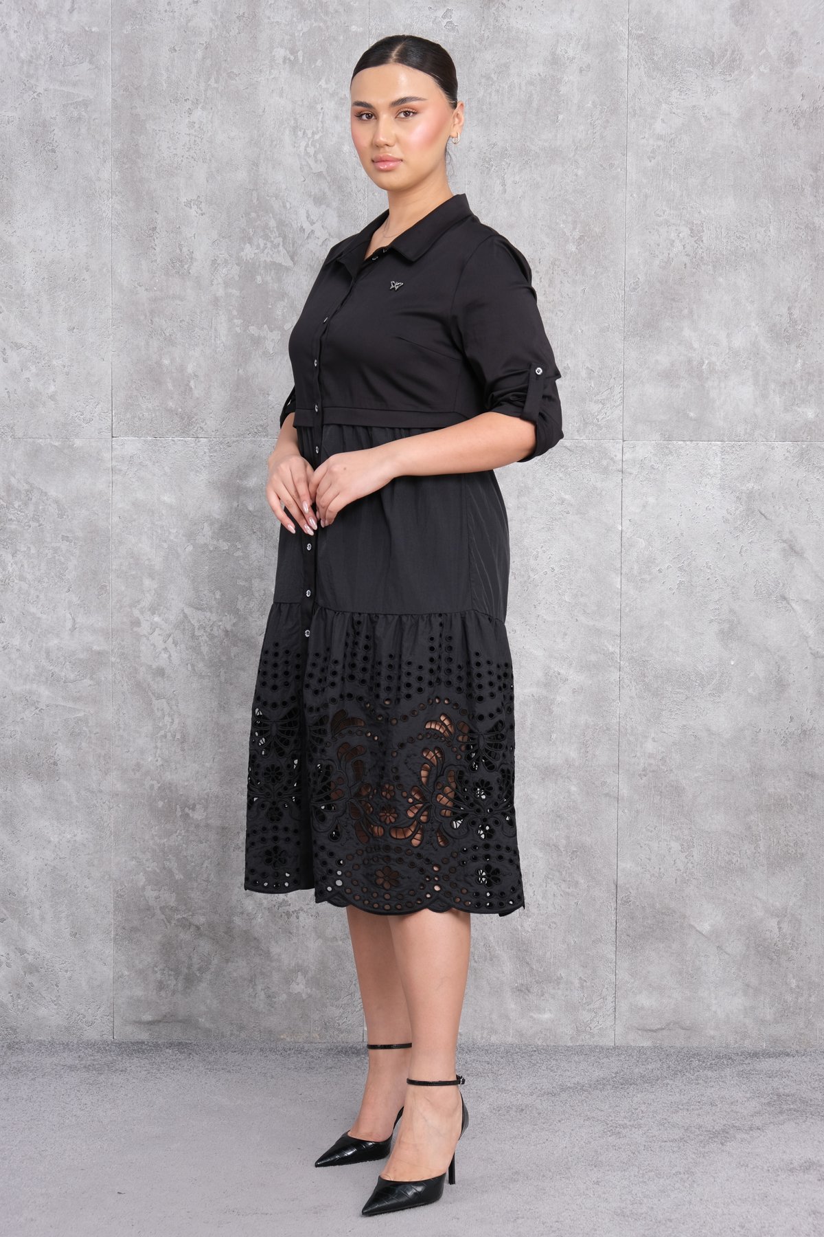 Plus Size Dress-Black