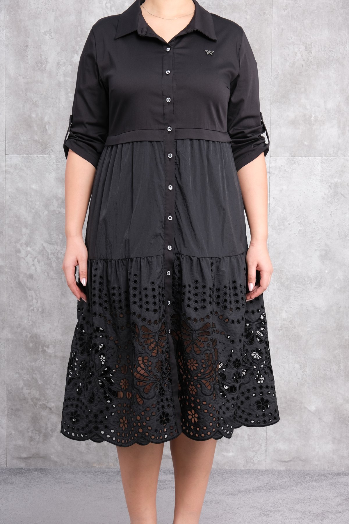 Plus Size Dress-Black