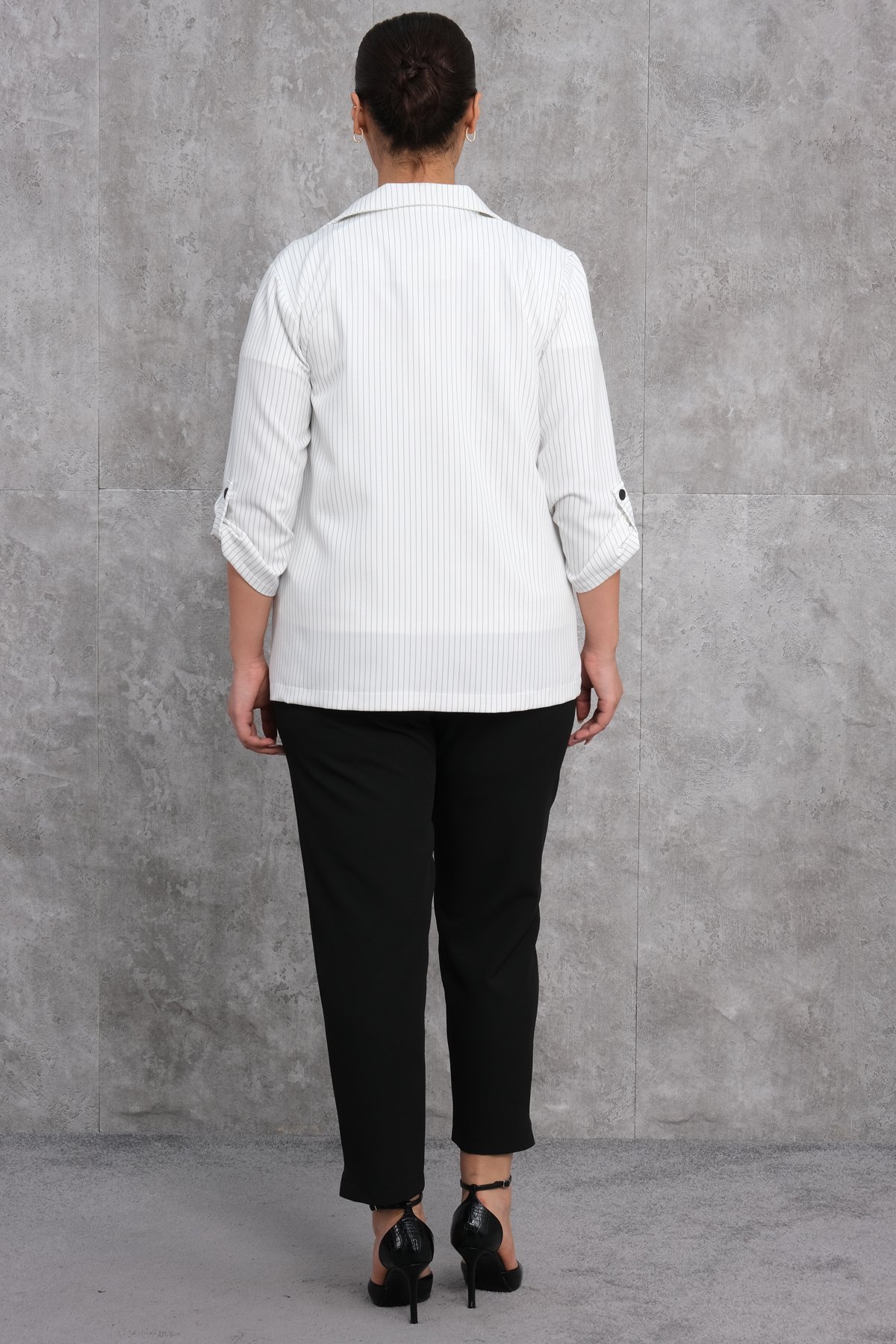 Büyük Beden Kadın Spor Üçlü Takım-Siyah