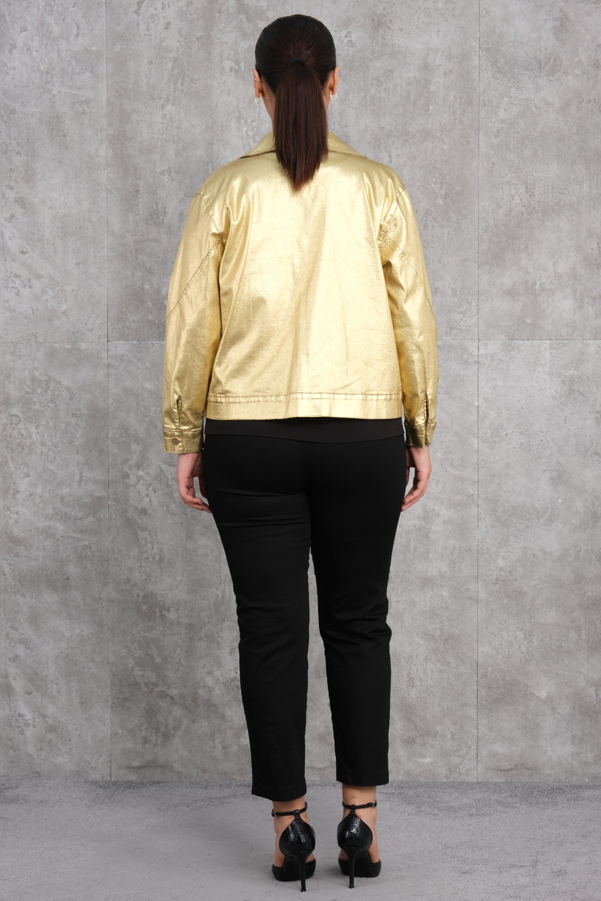 Plus Size Three-Piece Set-Yellow