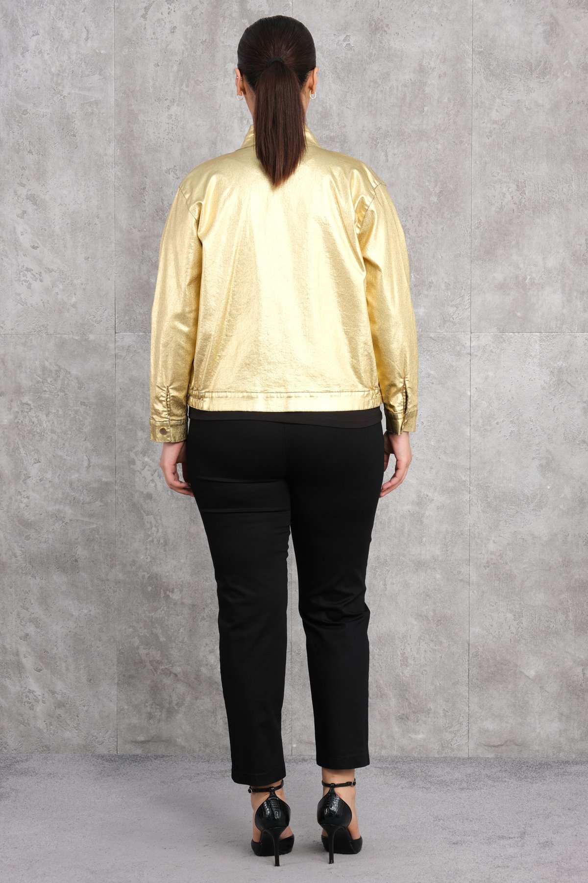 Plus Size Three-Piece Set-Yellow