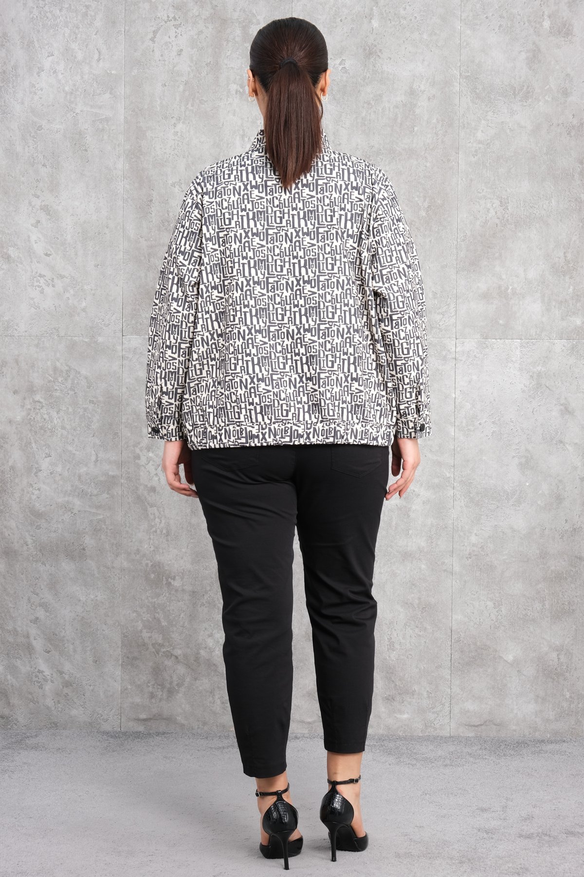 Plus Size Three-Piece Set-Black