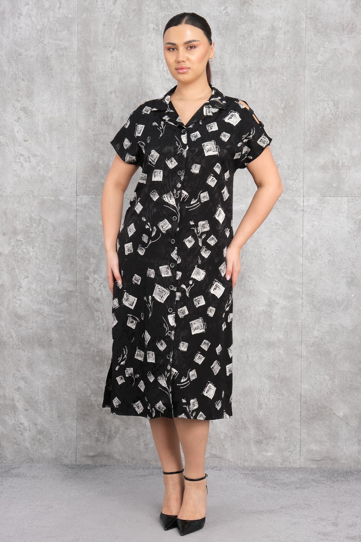 Plus Size Dress-Black