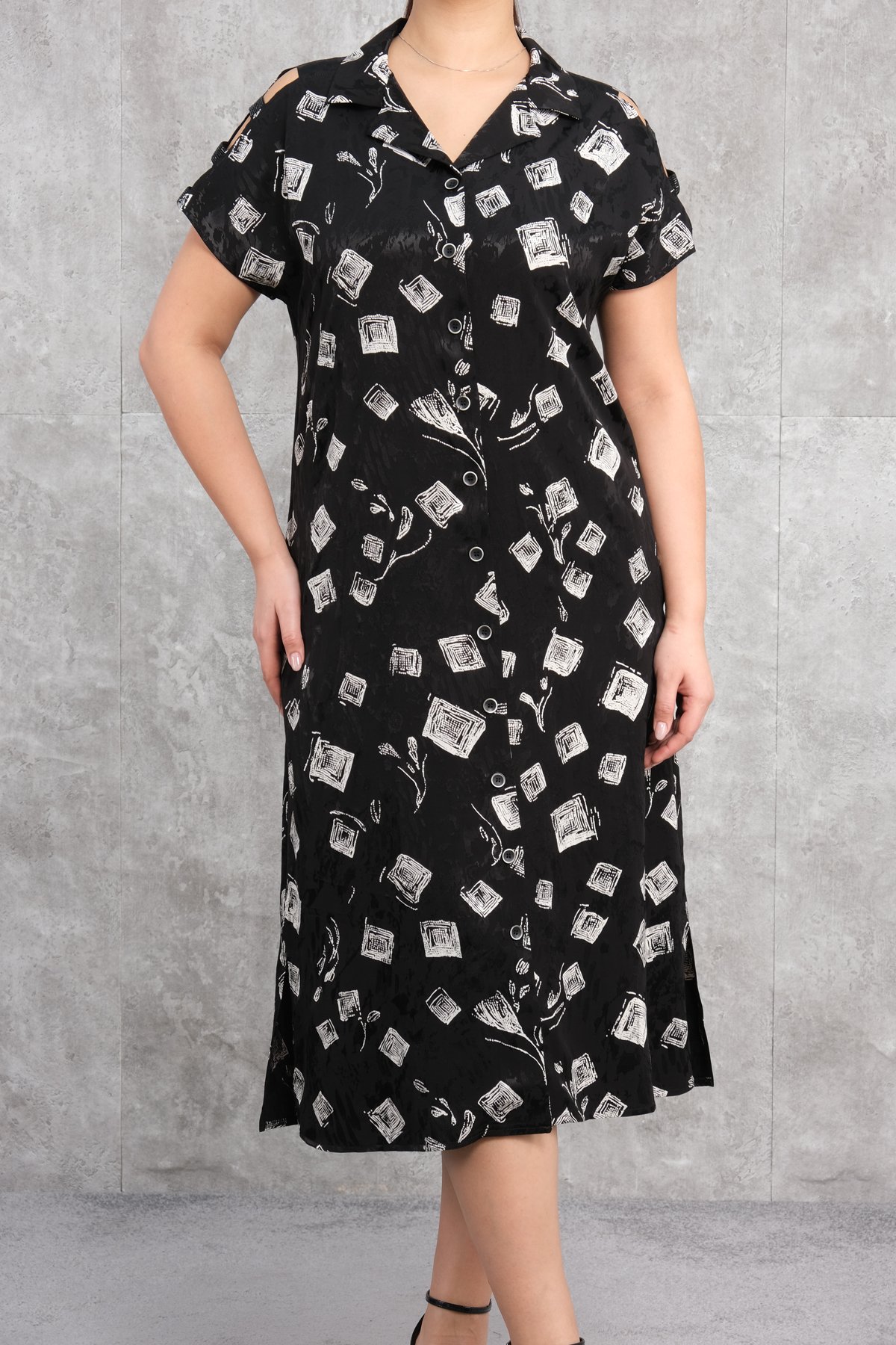Plus Size Dress-Black
