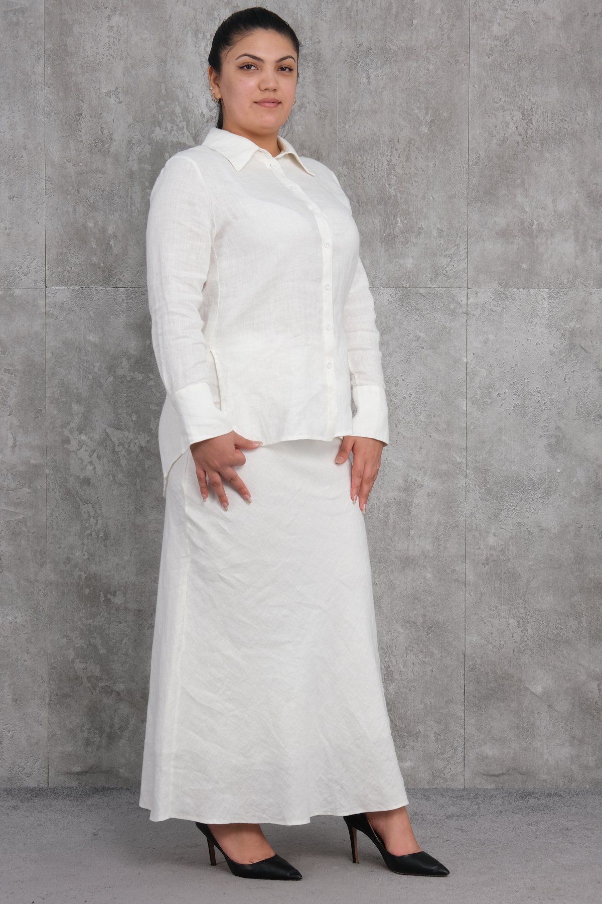 Комплект из двух предметов больших размеров-Молочный