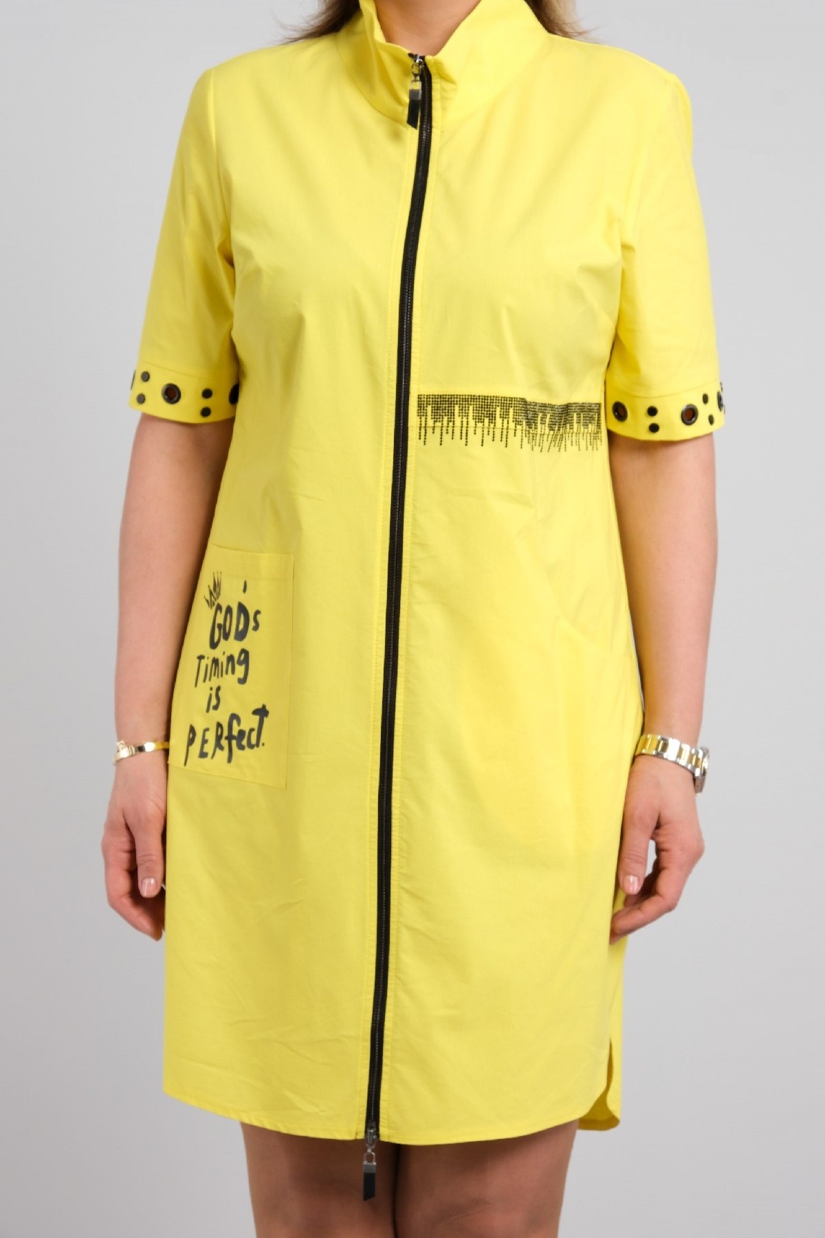 Casual Dresses-Yellow