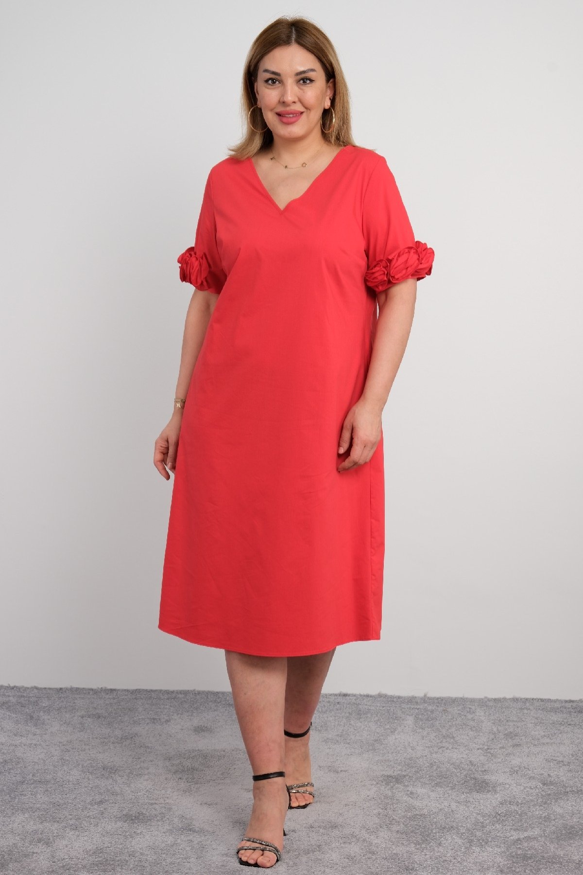 Casual Dresses-Red