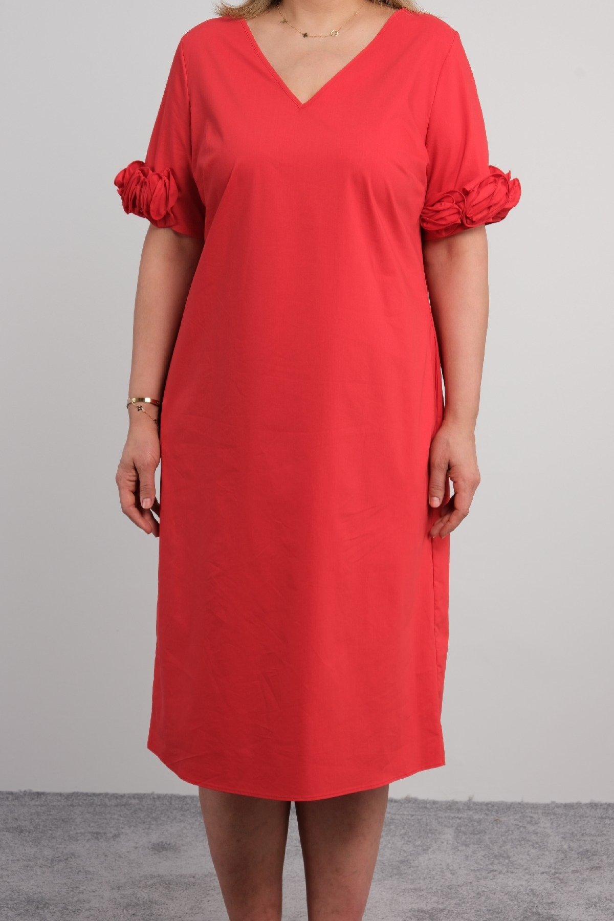 Casual Dresses-Red