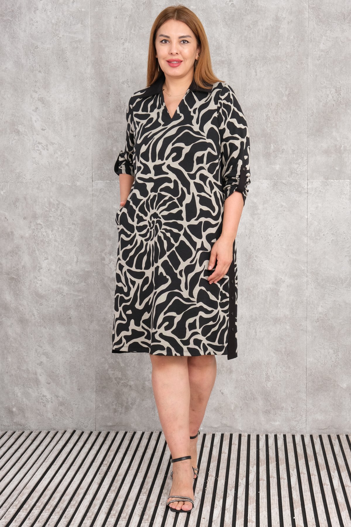 Plus Size Dress-Black