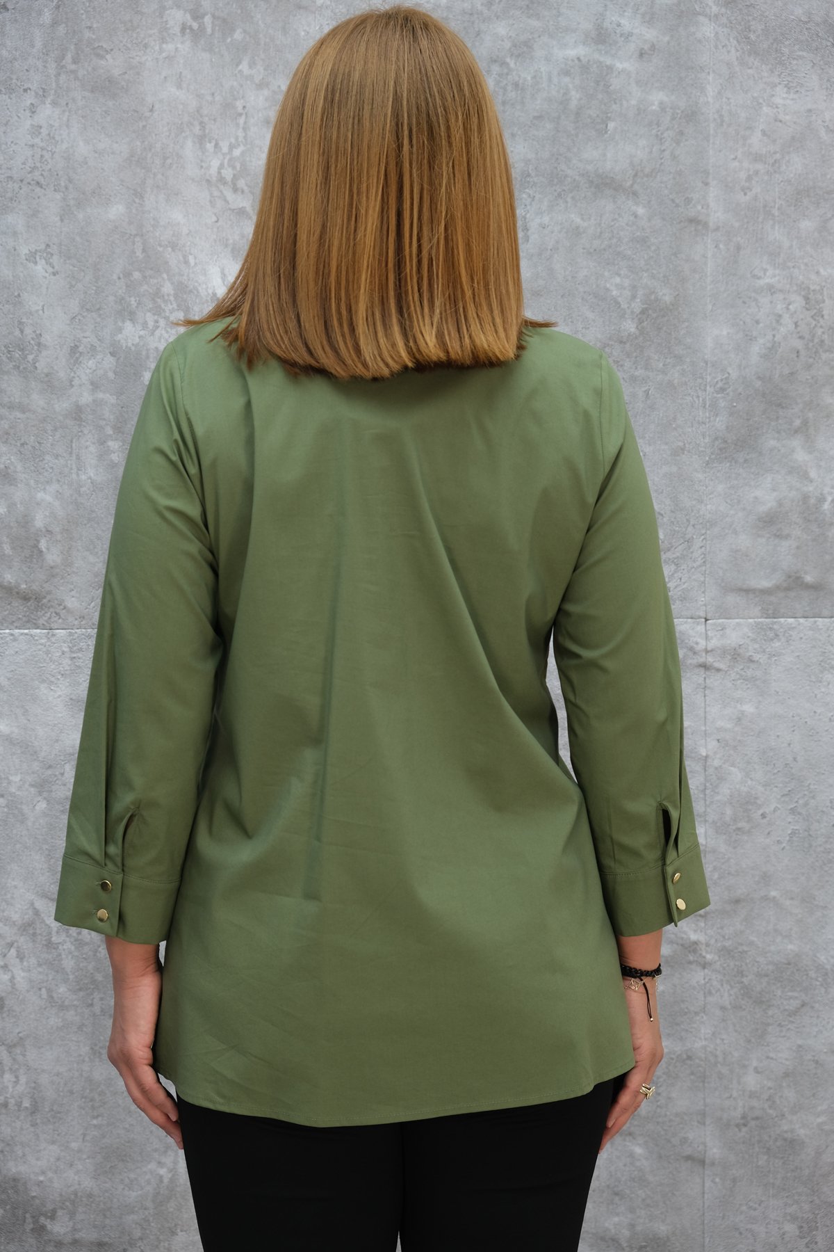 Plus Size Shirt-Khaki