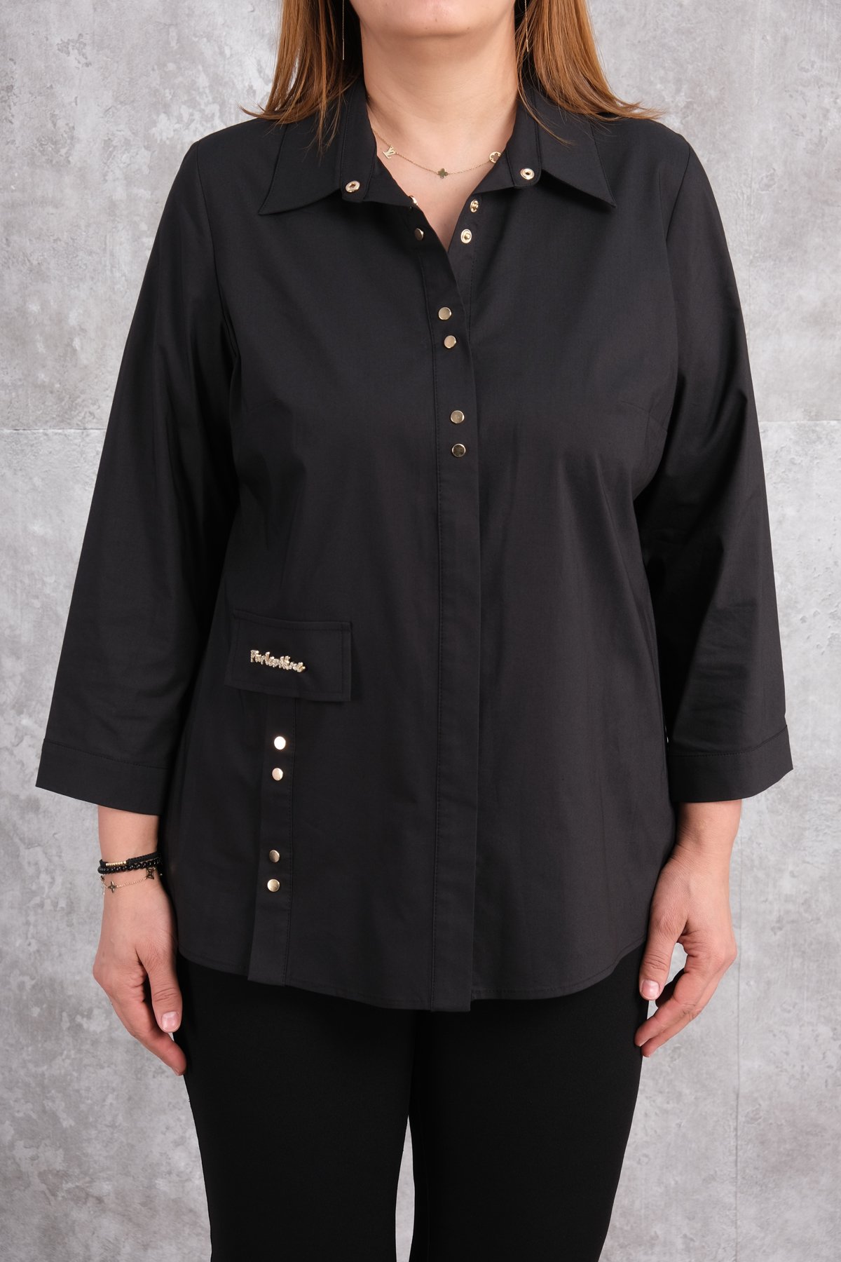 Plus Size Shirt-Black