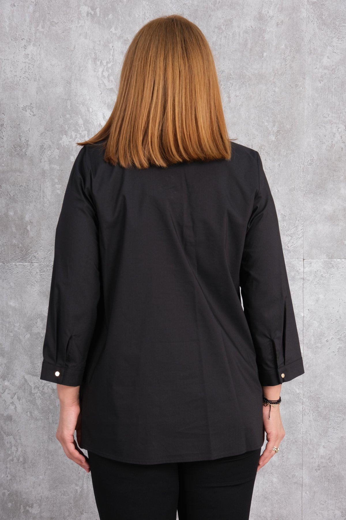 Super Plus Size Shirt-Black