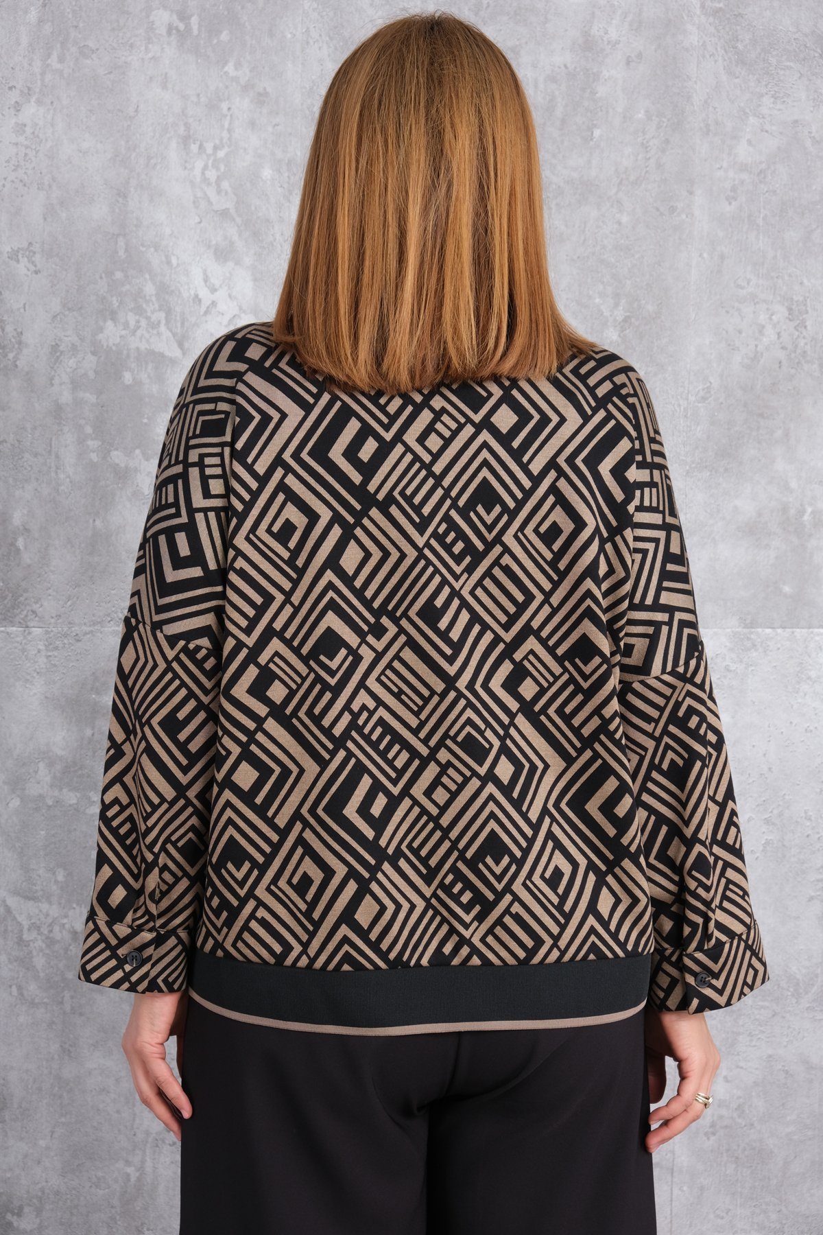 Super Plus Size Jacket-Brown