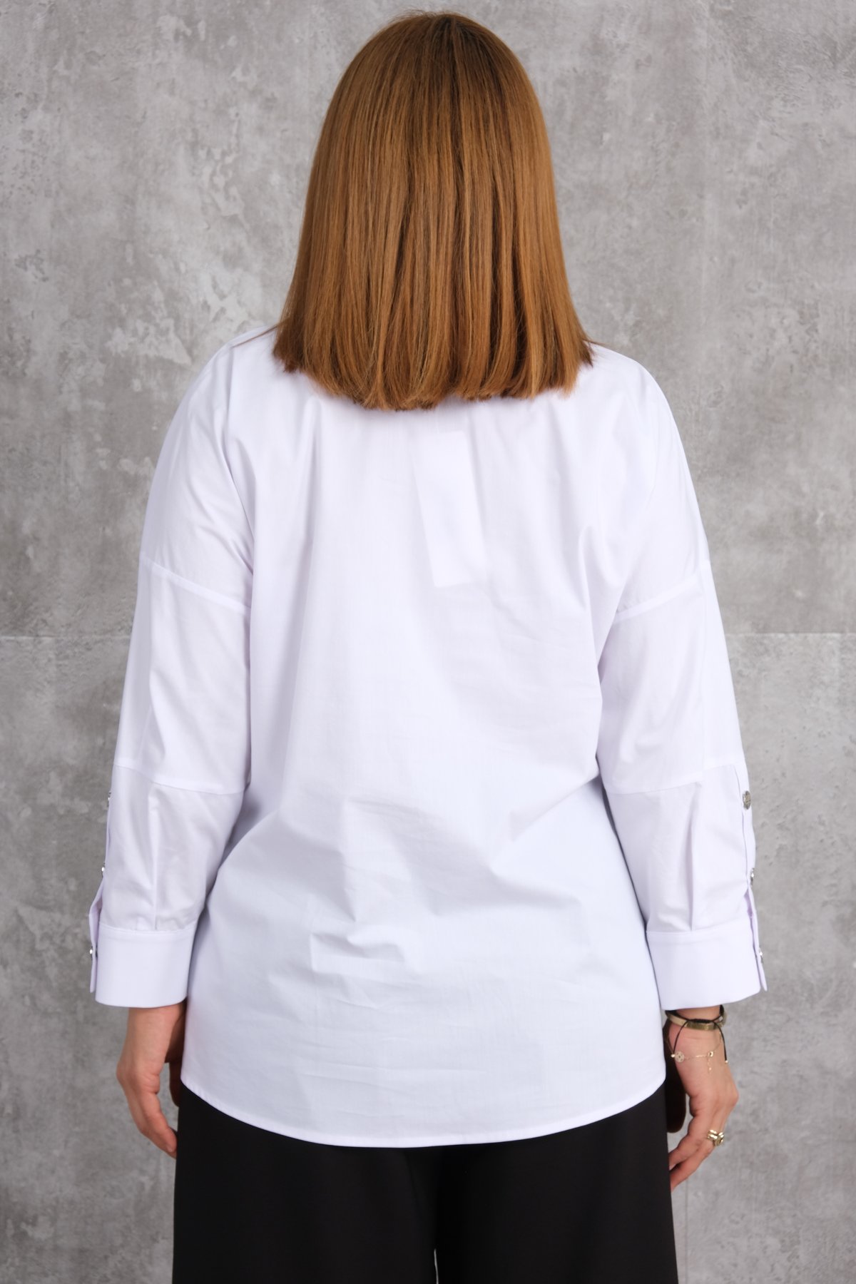 Plus Size Blouse-White