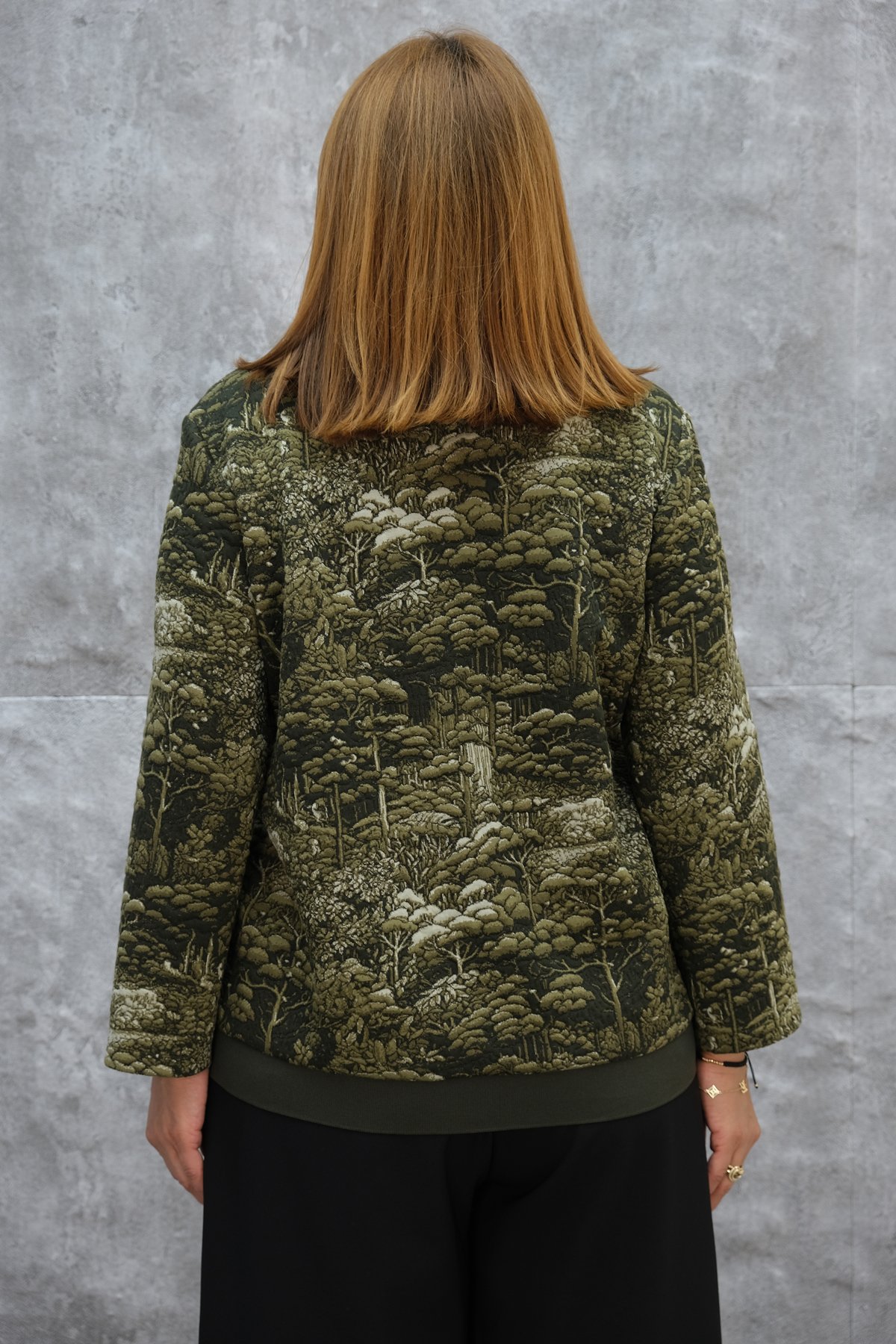 Plus Size Coat-Green