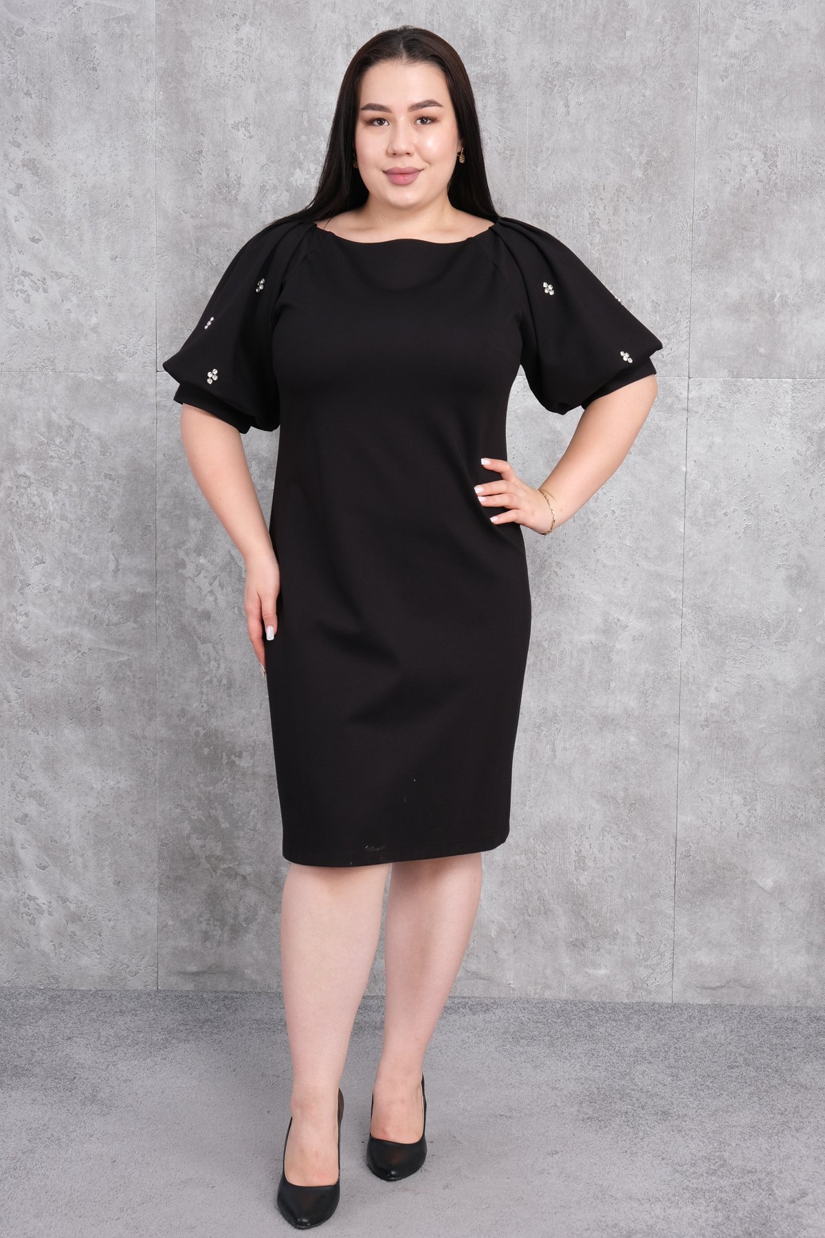Plus Size Dress-Black