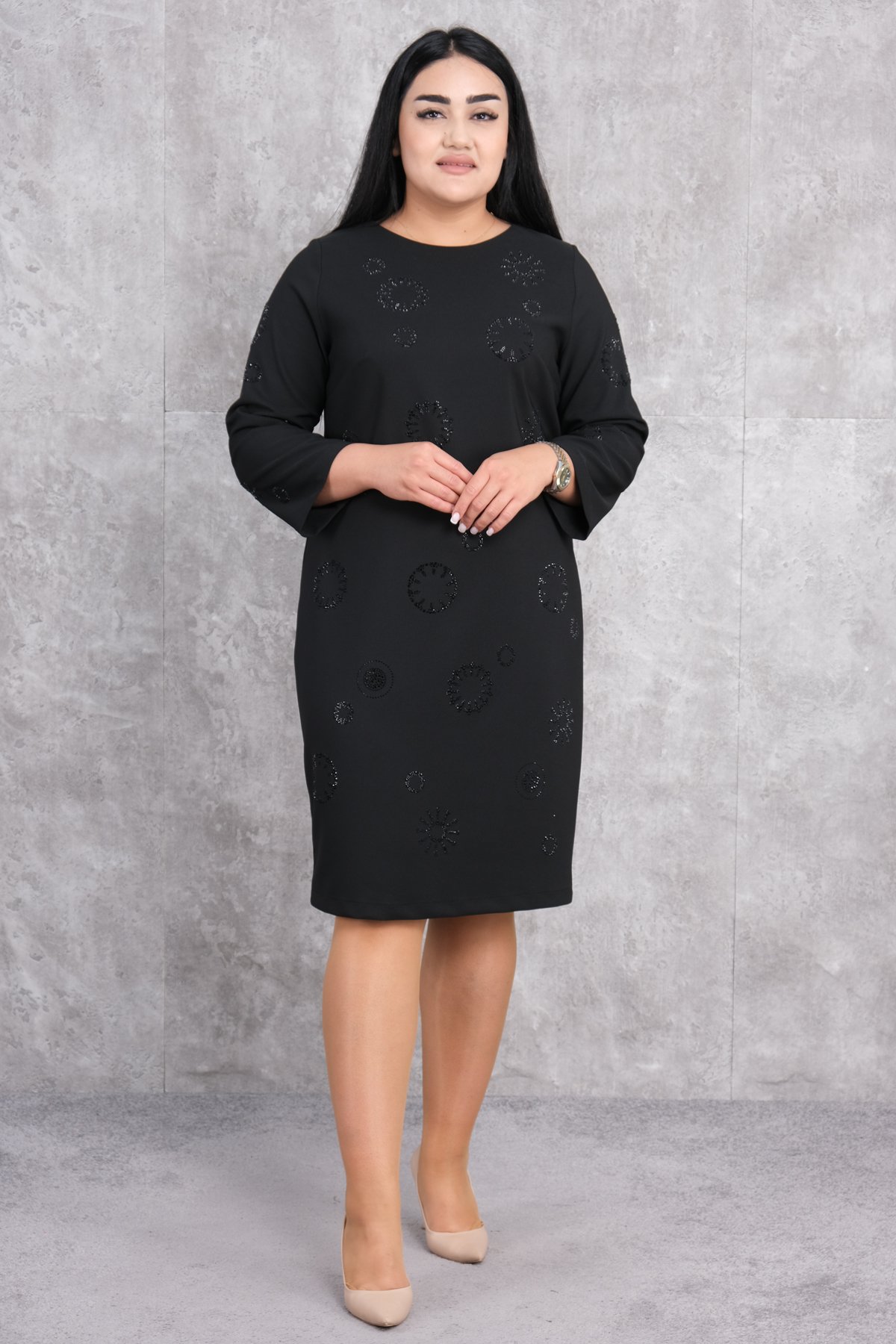 Plus Size Dress-Black