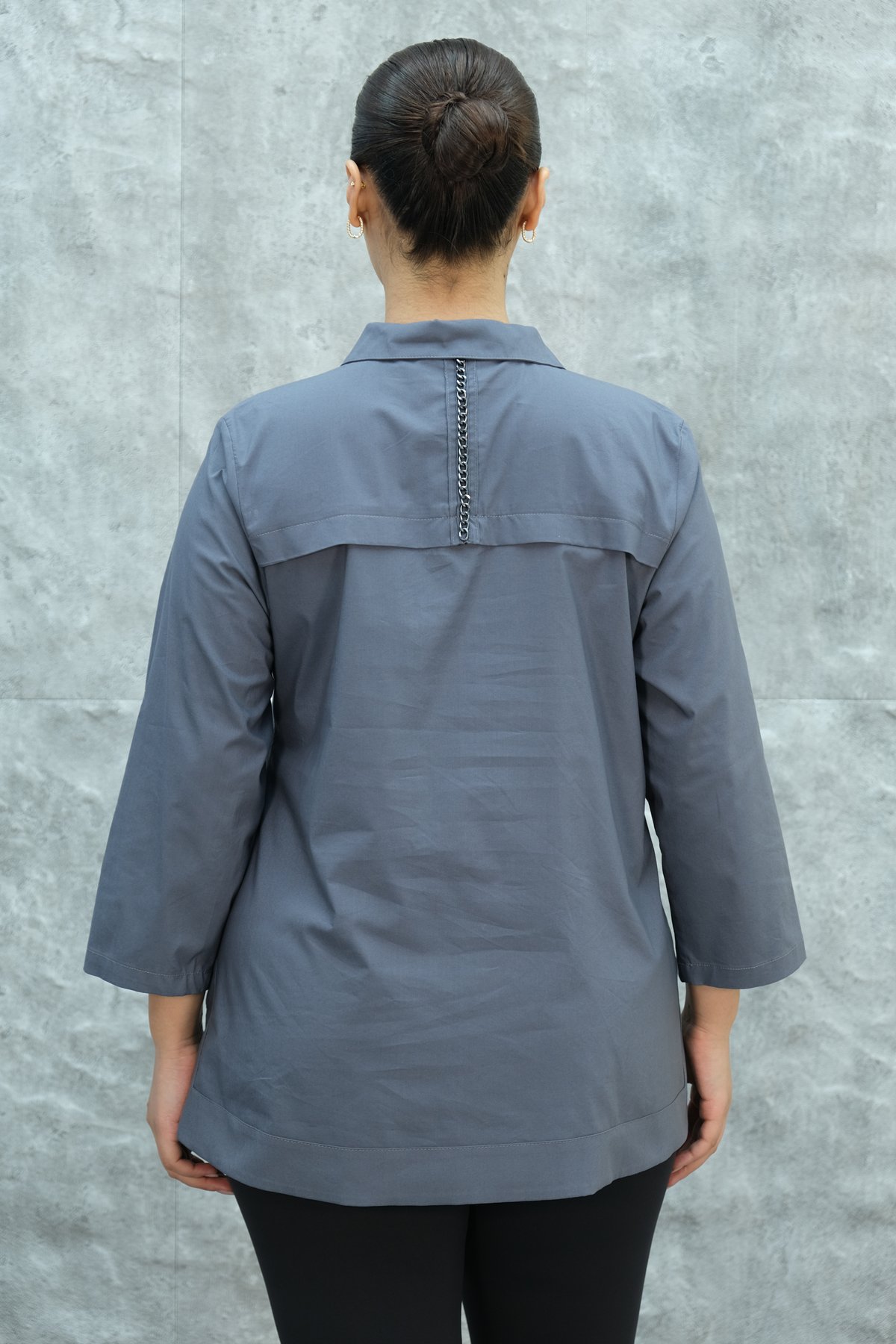 Plus Size Shirt-Grey