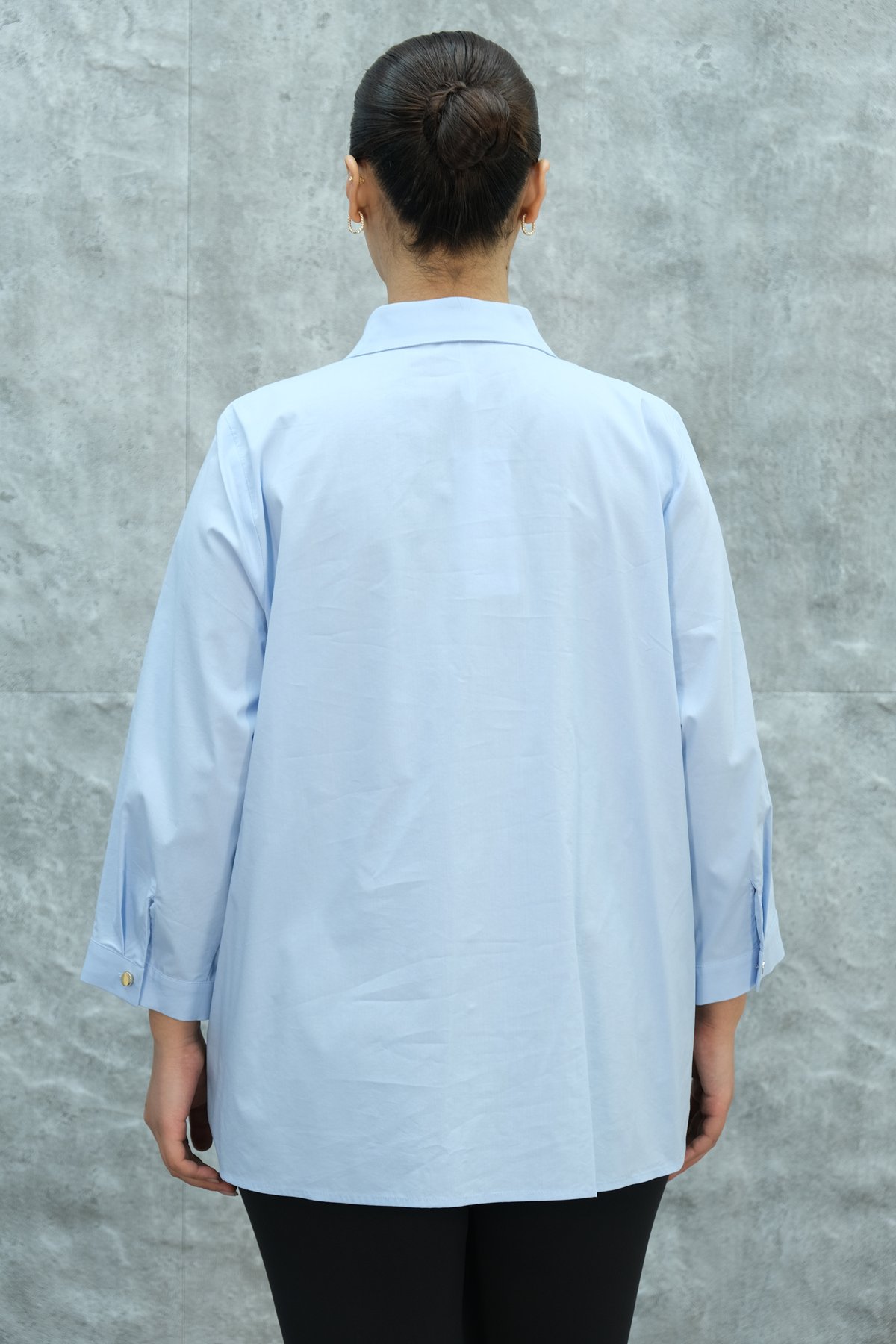 Plus Size Shirt-Blue