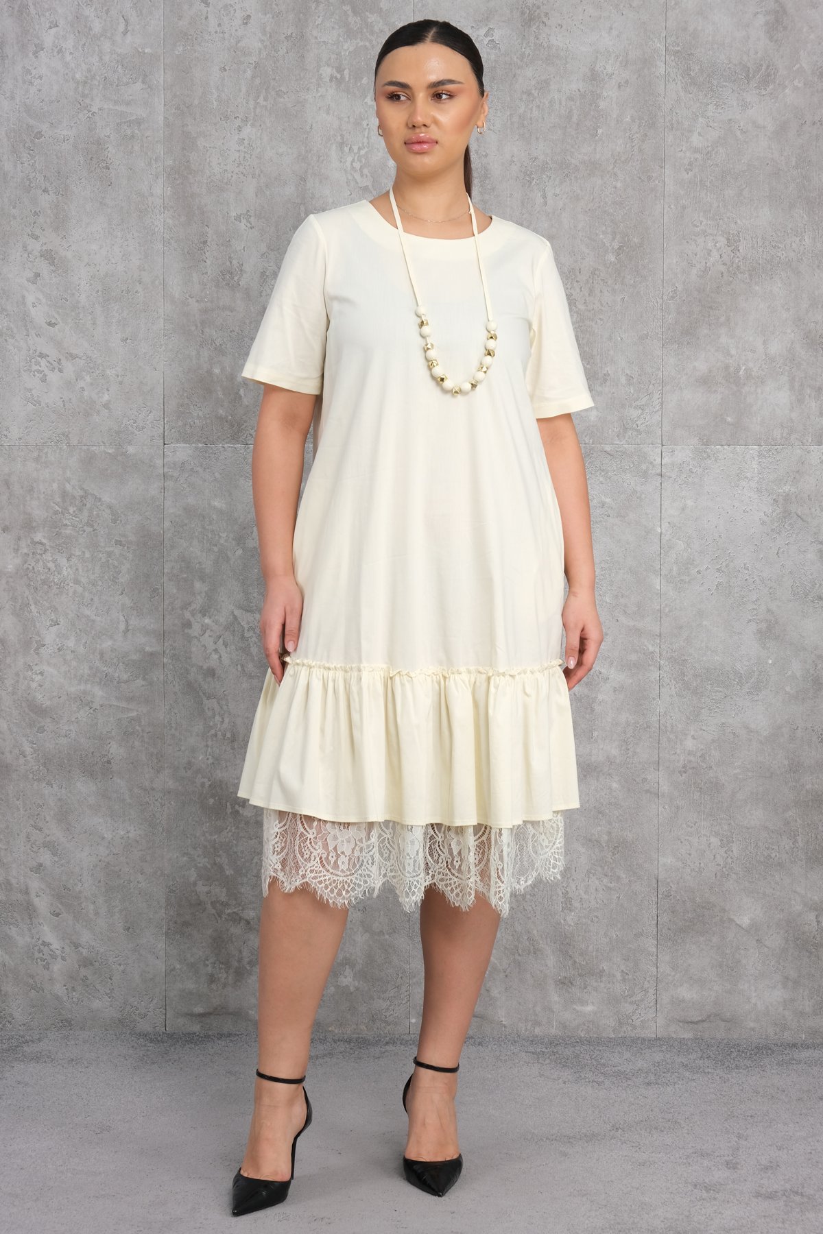 Super Plus Size Dress-Yellow