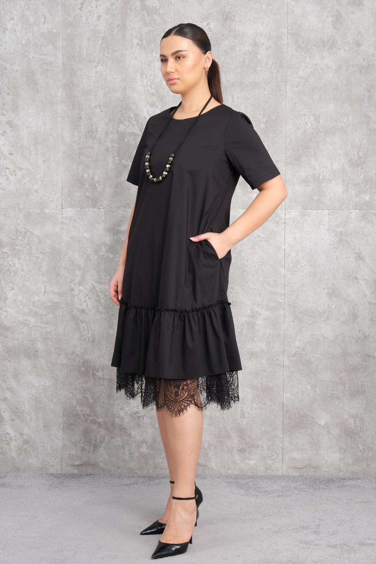 Super Plus Size Dress-Black
